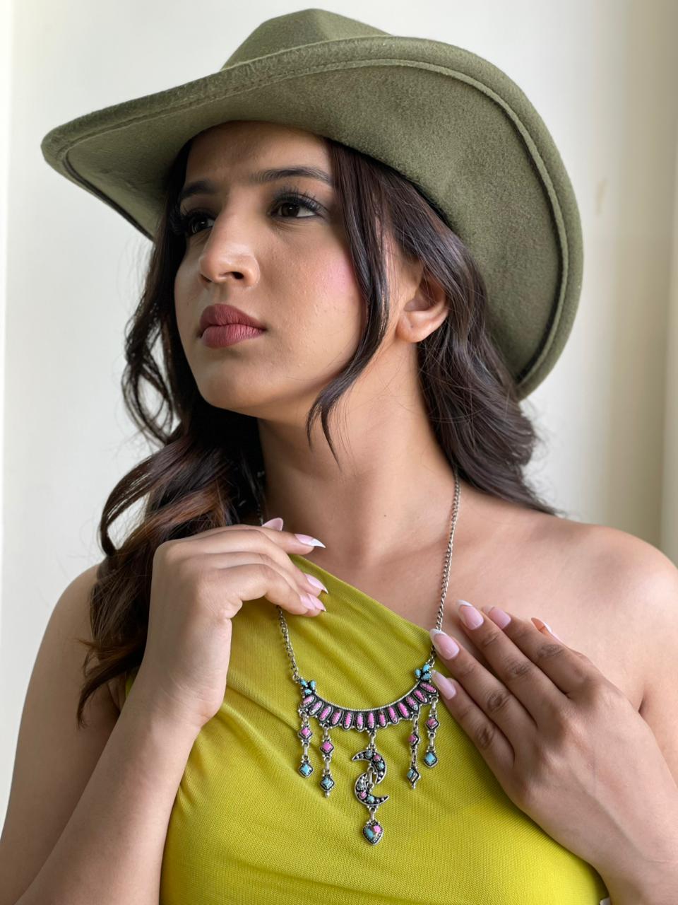 Handmade Sterling Silver Cotton Candy Necklace "Signed Nizhoni"