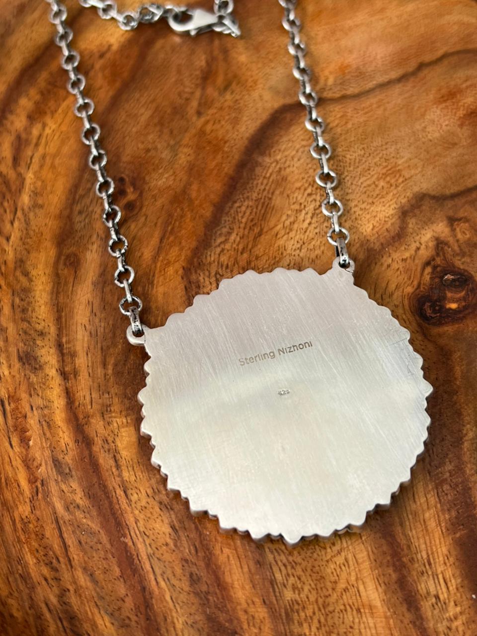 Handmade Sterling Silver Cotton Candy Necklace "Signed Nizhoni"