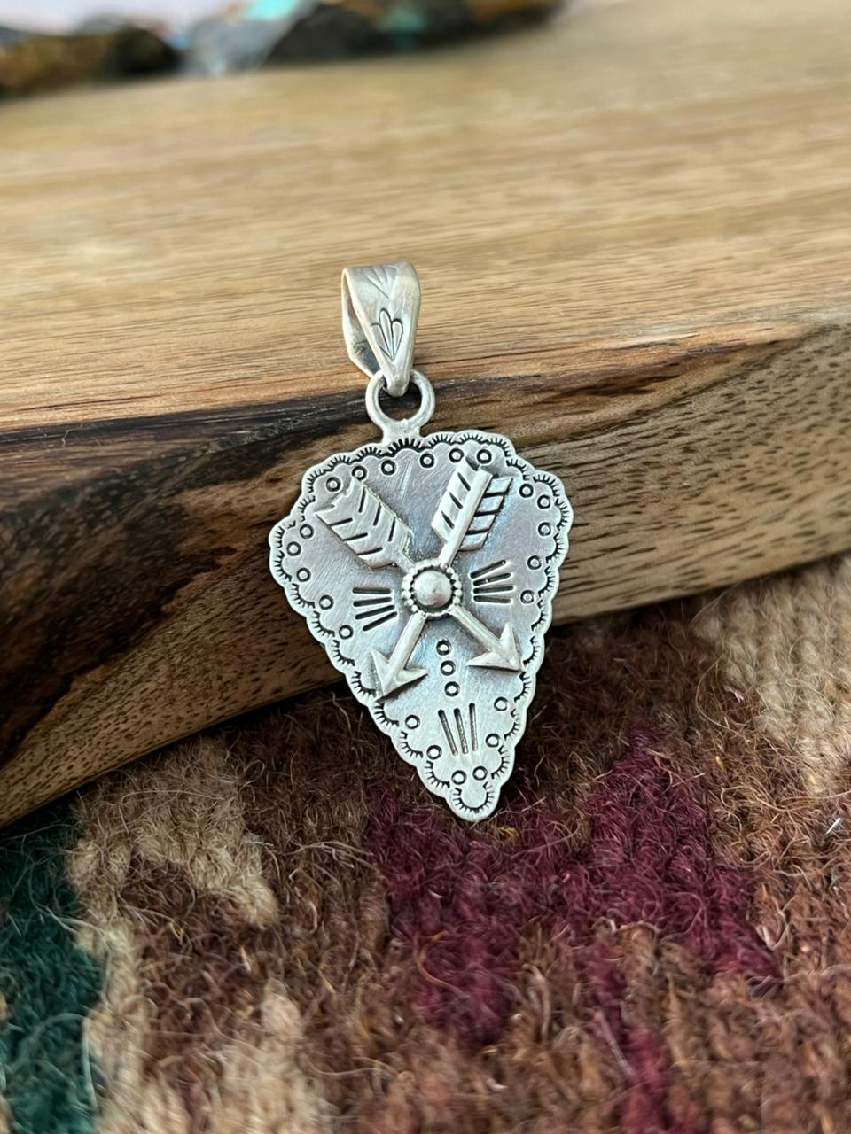 Handmade Sterling Silver Pendant "Signed Nizhoni"