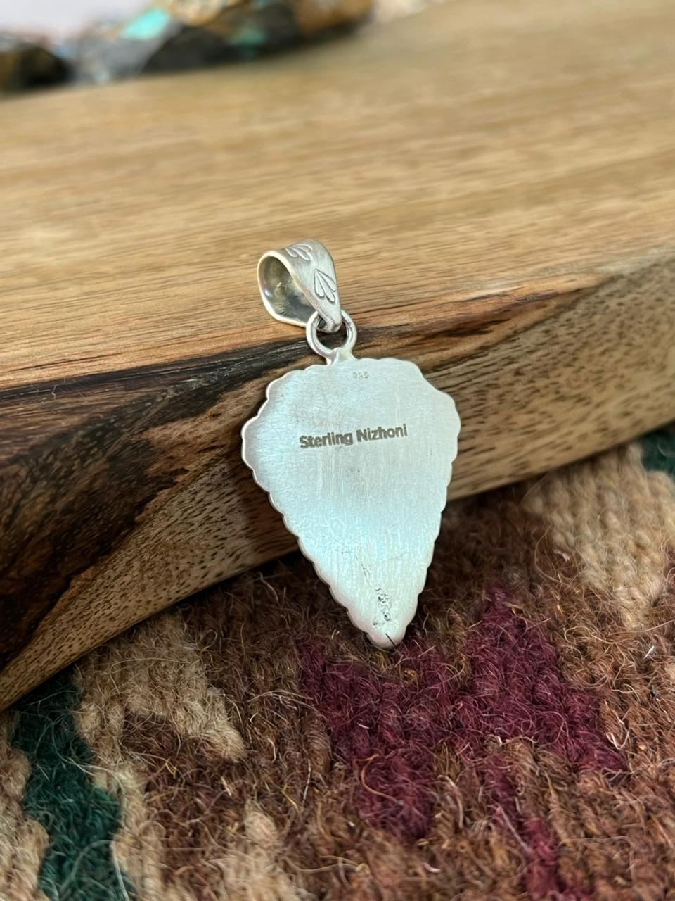 Handmade Sterling Silver Pendant "Signed Nizhoni"