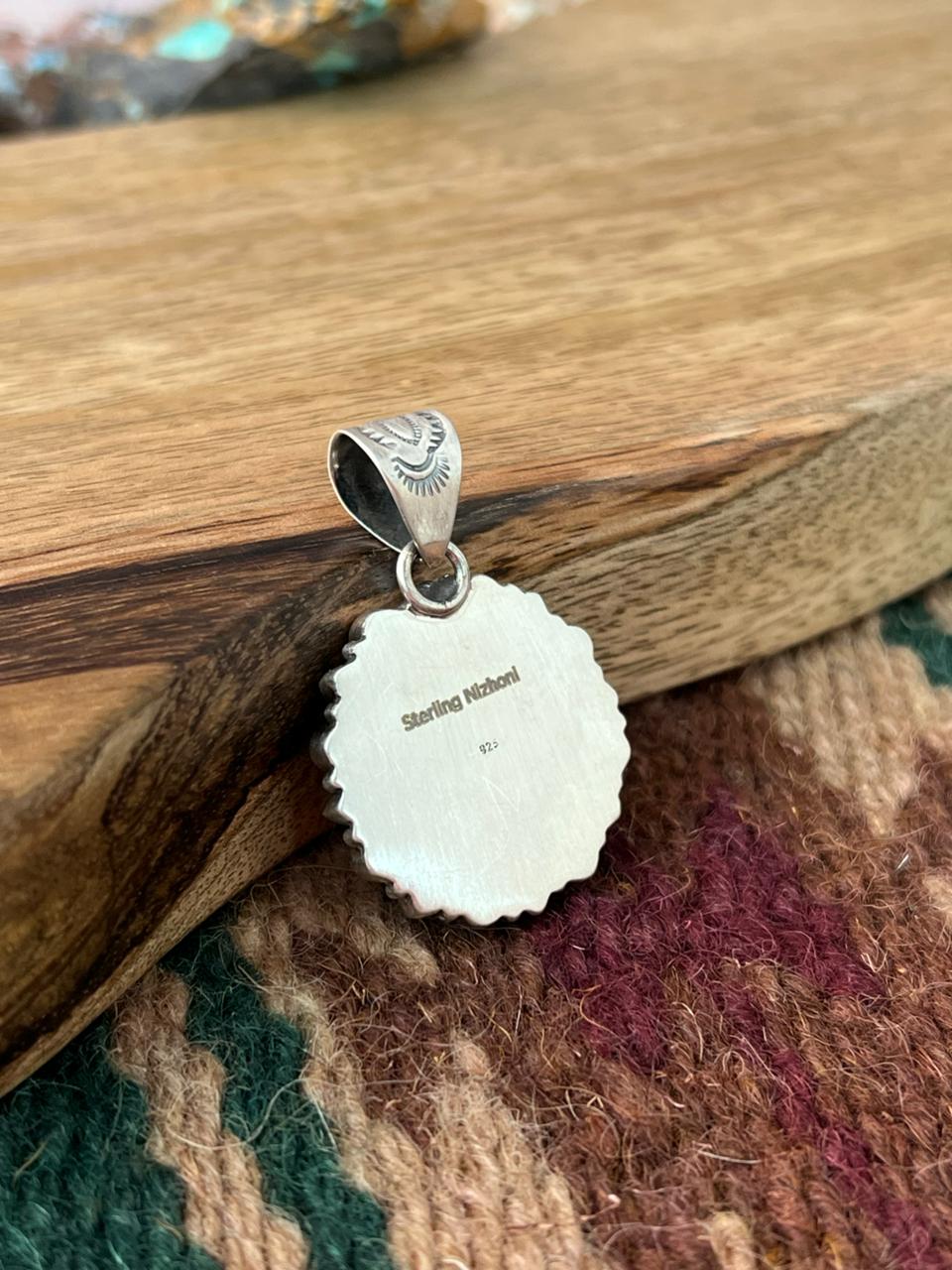 Handmade Sterling Silver Cotton Candy Pendant "Signed Nizhoni"
