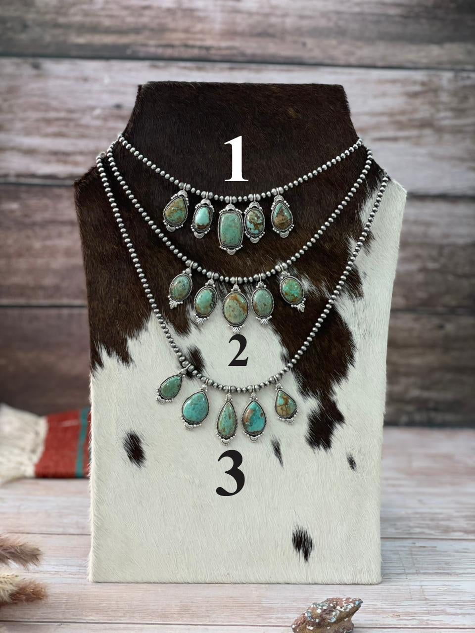 Handmade Sterling Silver Baja Turquoise Collection: Beaded Necklace "Signed Nizhoni"