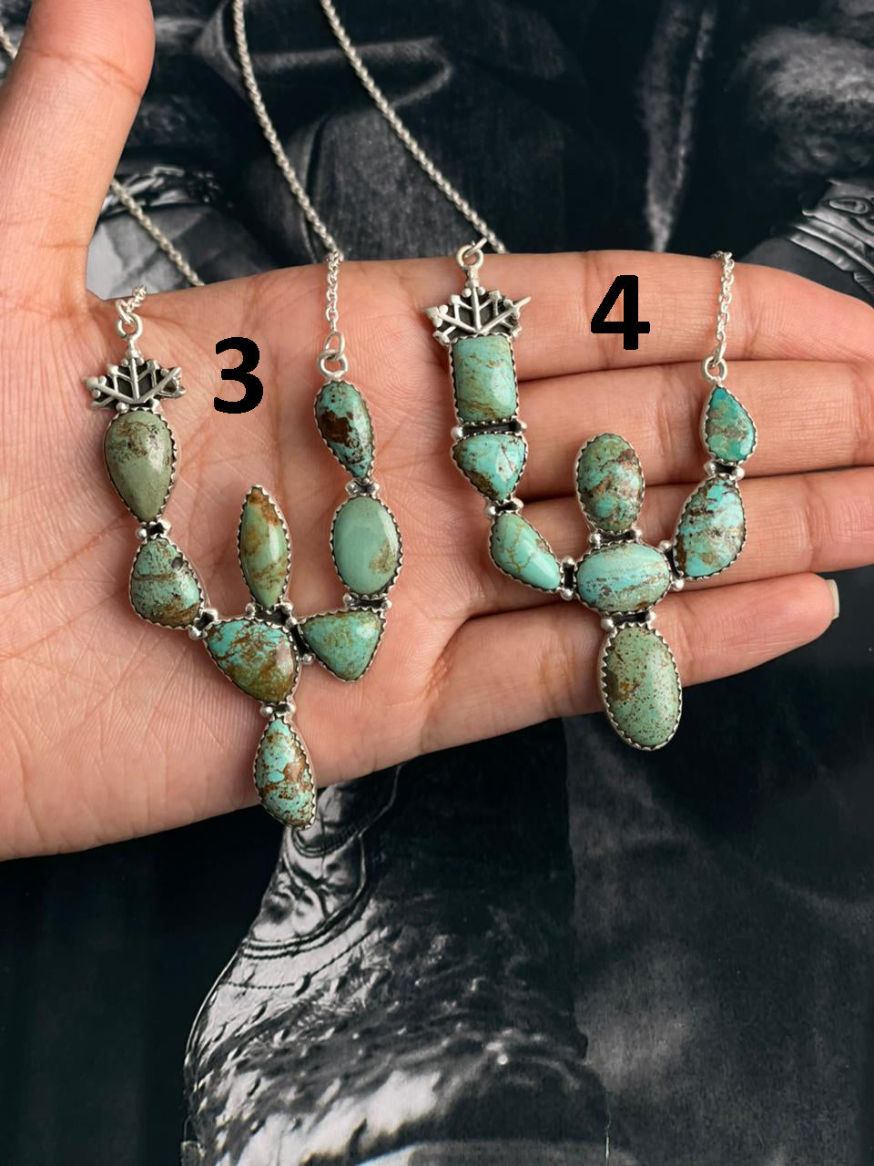 Handmade Sterling Silver Baja Turquoise Collection: Necklace "Signed Nizhoni"