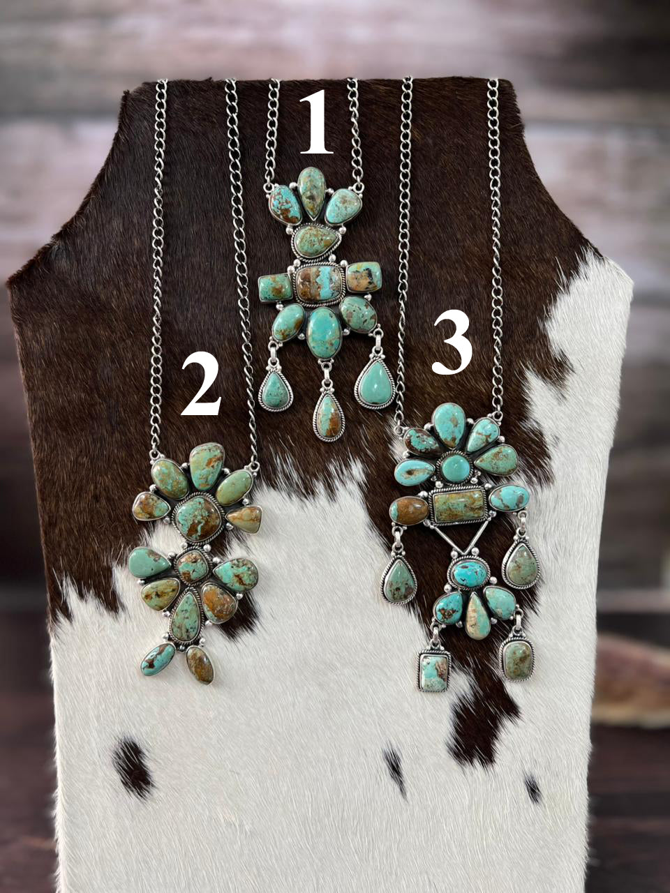 Handmade Sterling Silver Baja Turquoise Collection: Necklace "Signed Nizhoni"