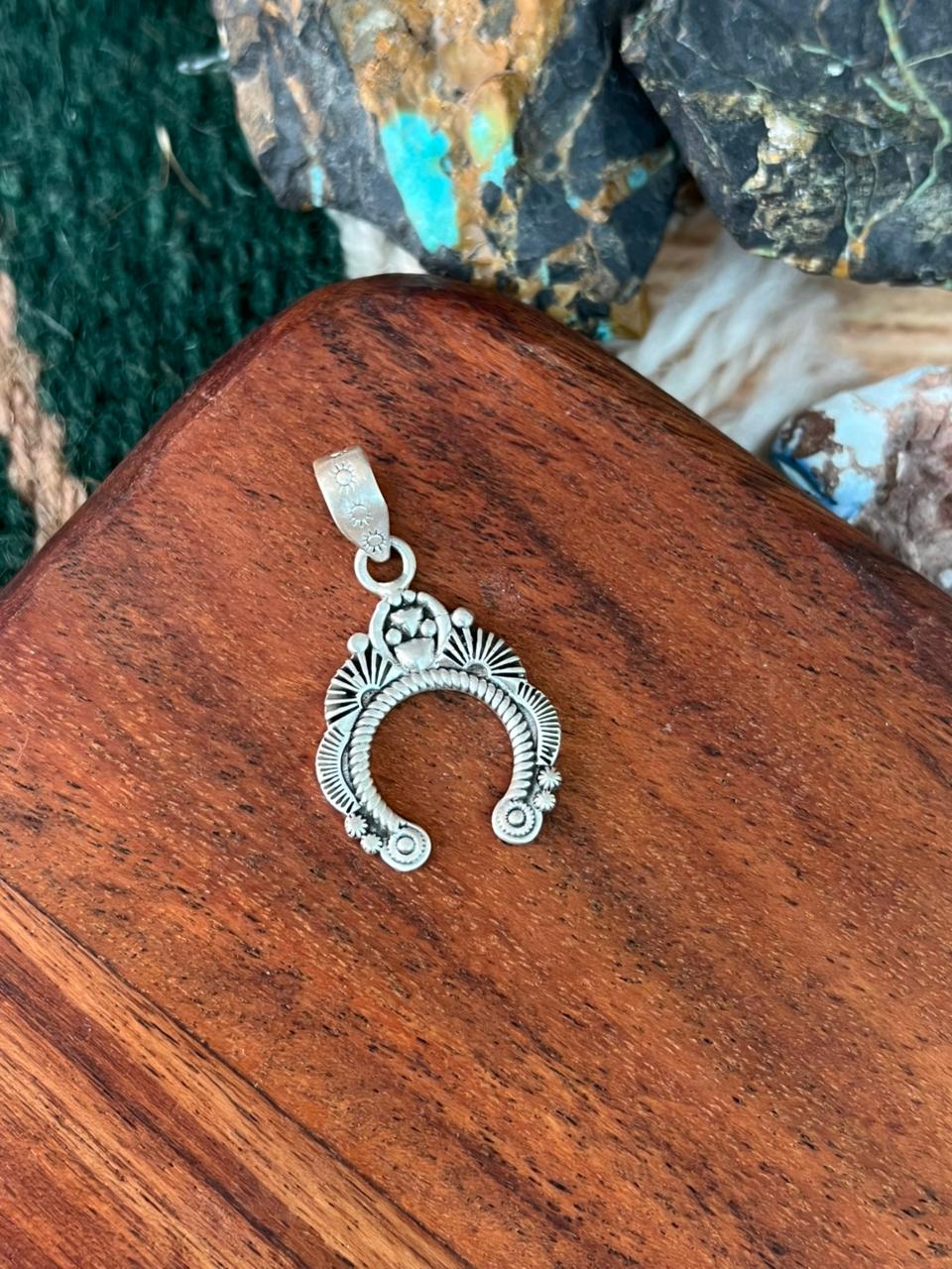 Handmade Sterling Silver Naja Pendant "Signed Nizhoni"