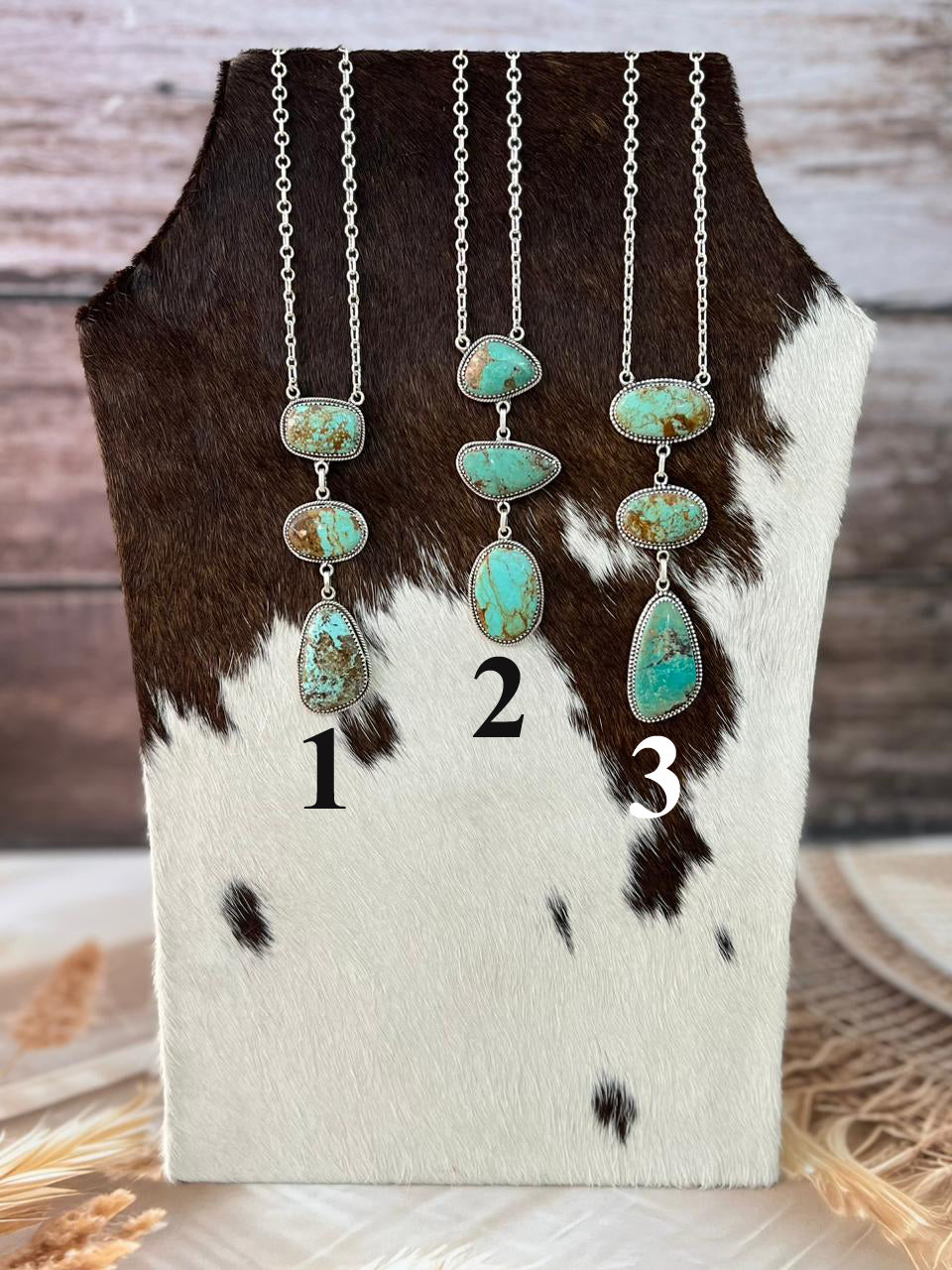 Handmade Sterling Silver Manassa Turquoise Necklace "Signed Nizhoni"