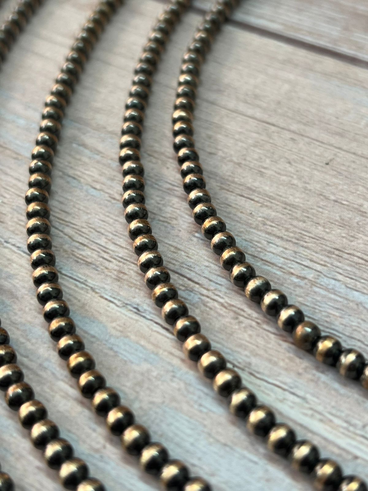 Handmade Nizhoni Copper 4MM Beaded Necklace