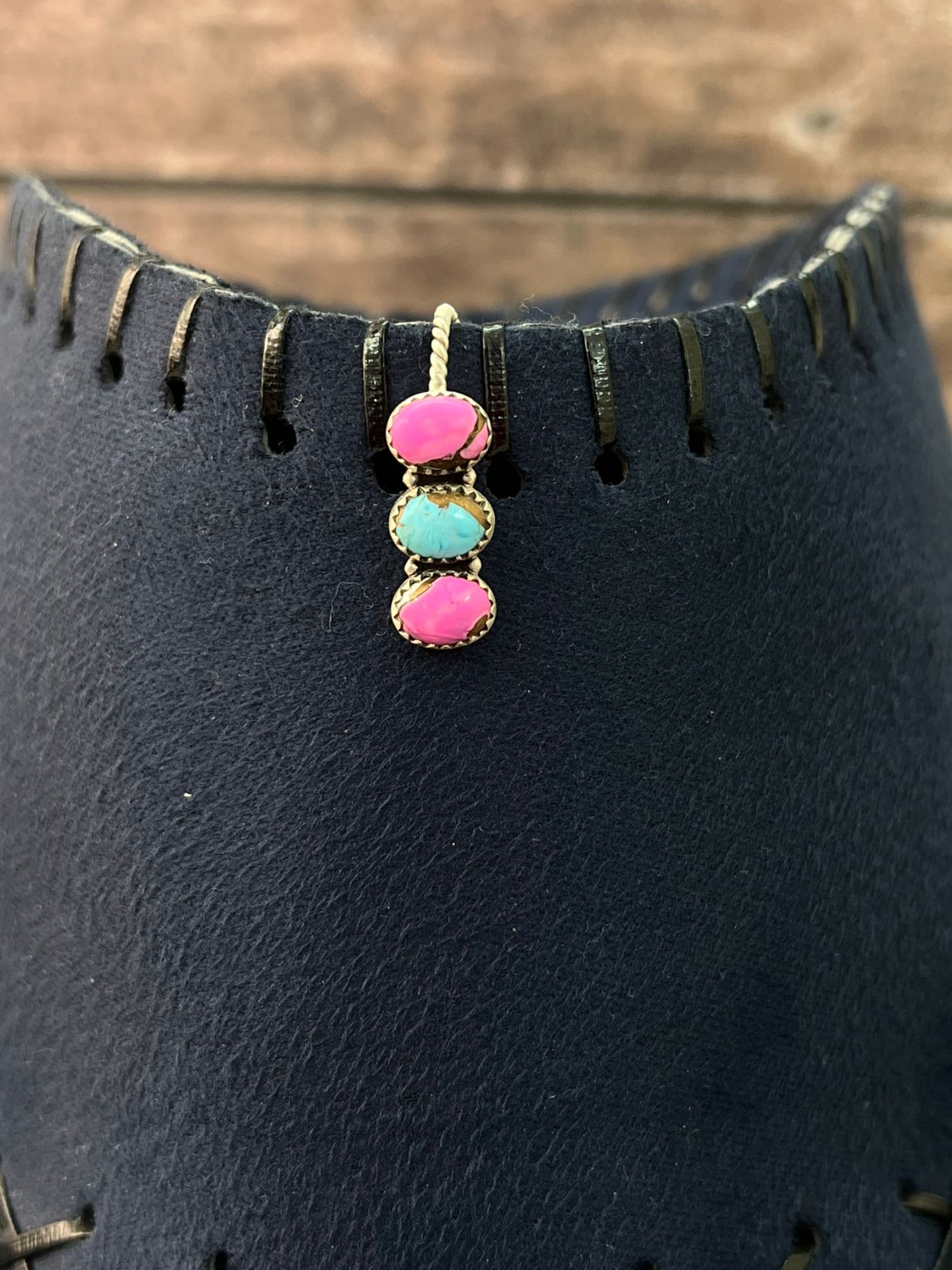 Handmade Sterling Silver Cotton Candy Hat Pin "Signed Nizhoni"