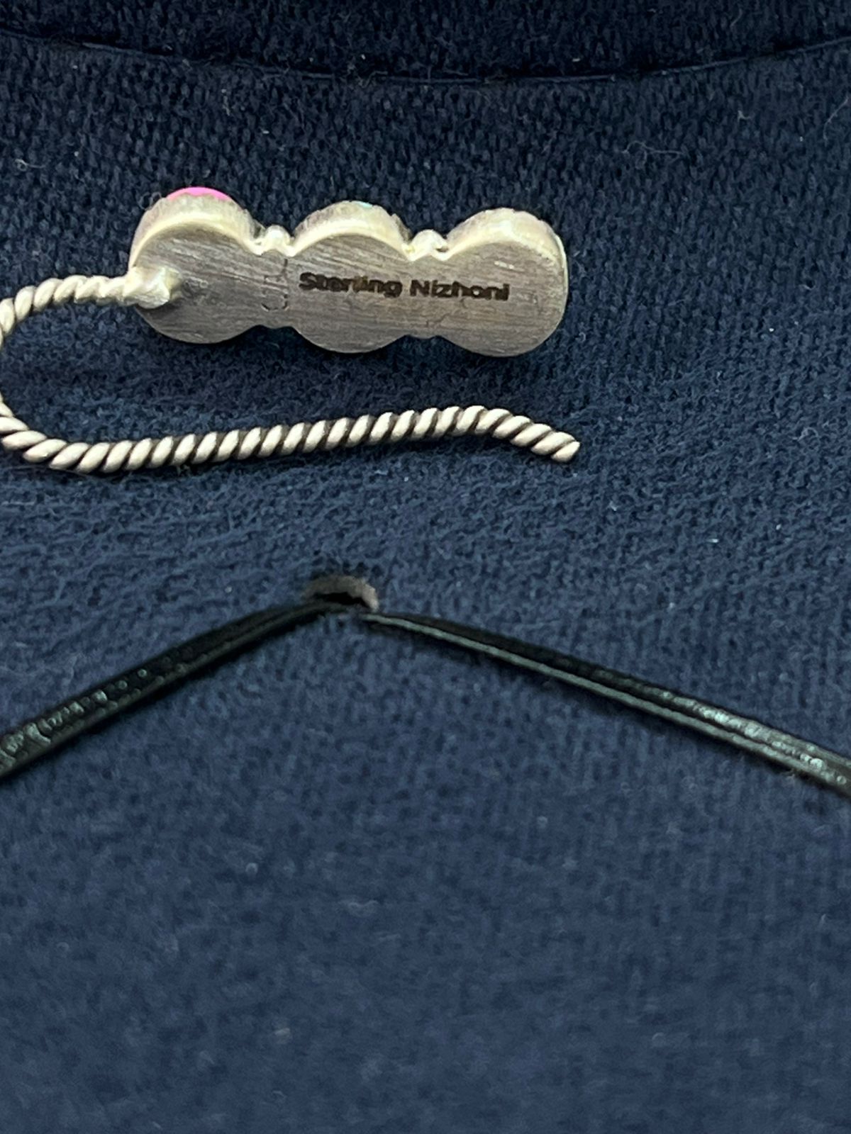 Handmade Sterling Silver Cotton Candy Hat Pin "Signed Nizhoni"