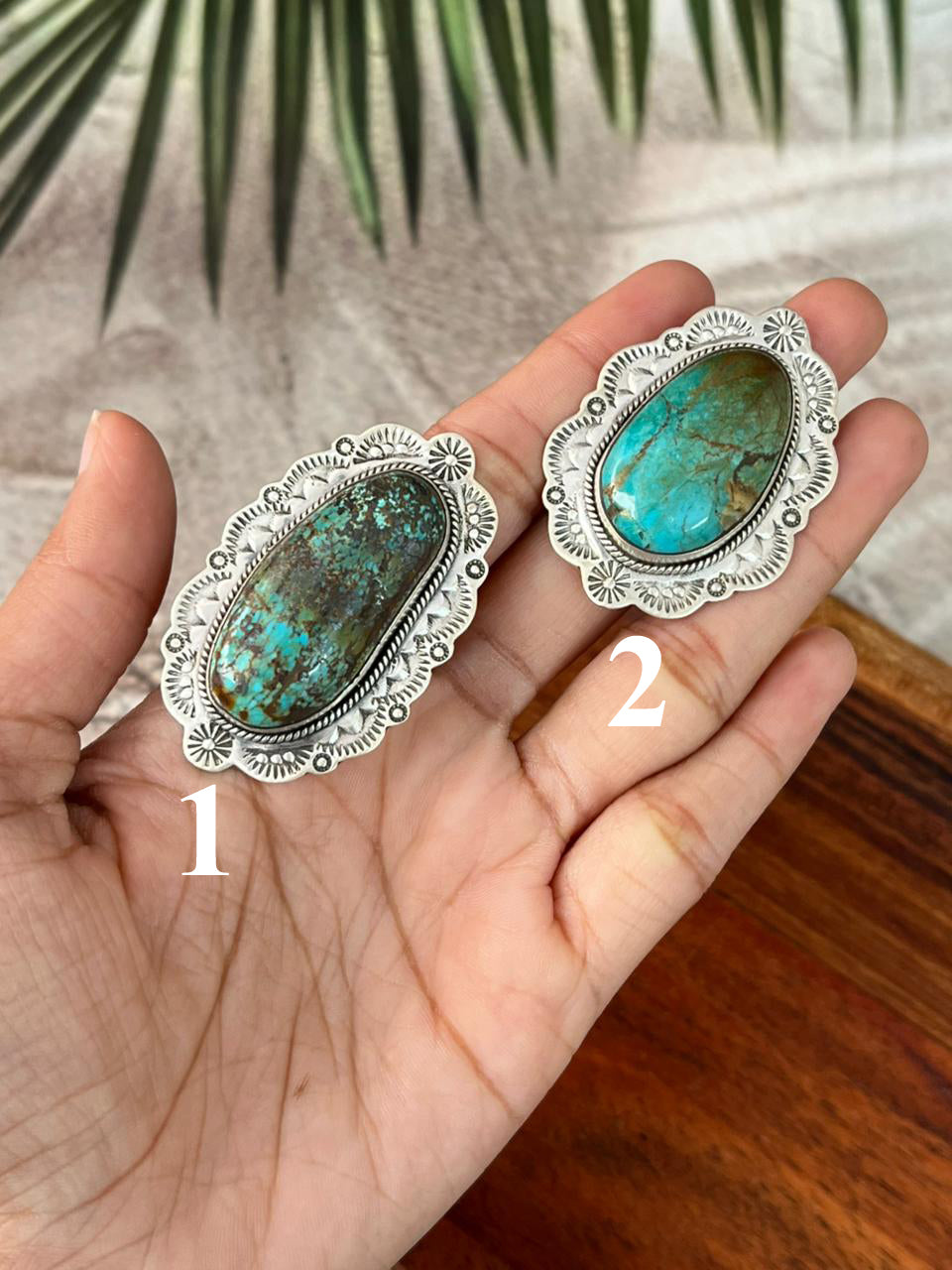 Handmade Sterling Silver Royston Turquoise Collection: Adjustable Ring "Signed Nizhoni"