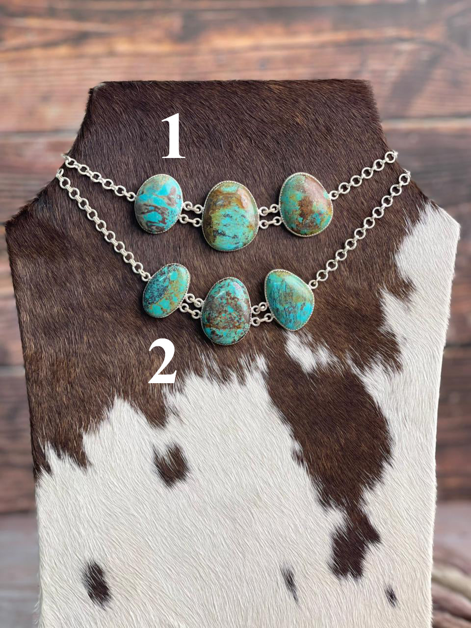 Handmade Sterling Silver Royston Turquoise Collection: Choker Necklace "Signed Nizhoni"