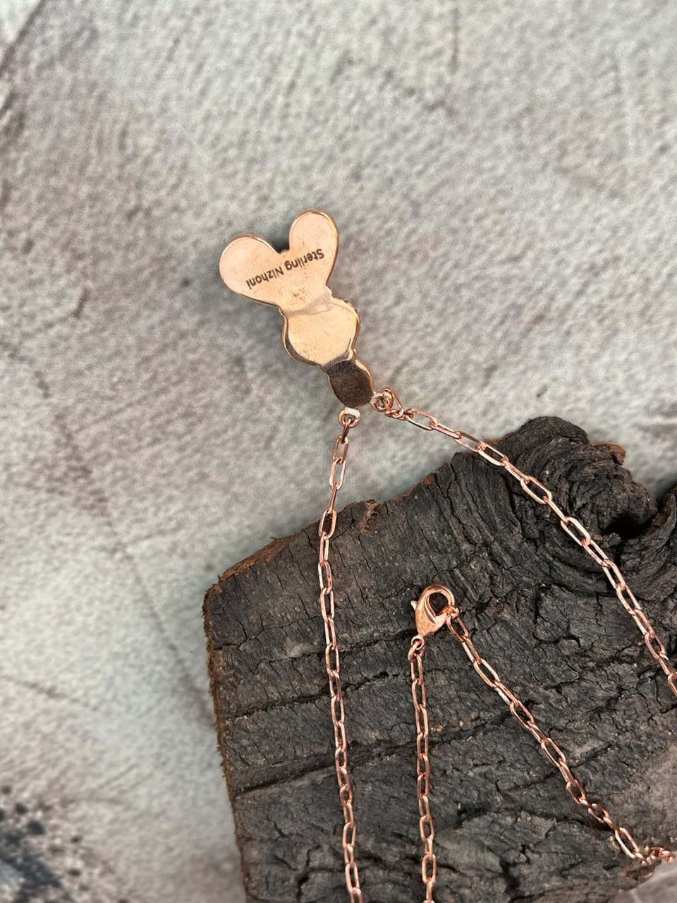 Handmade Golden Hills Turquoise Copper Collection: Necklace Signed Nizhoni