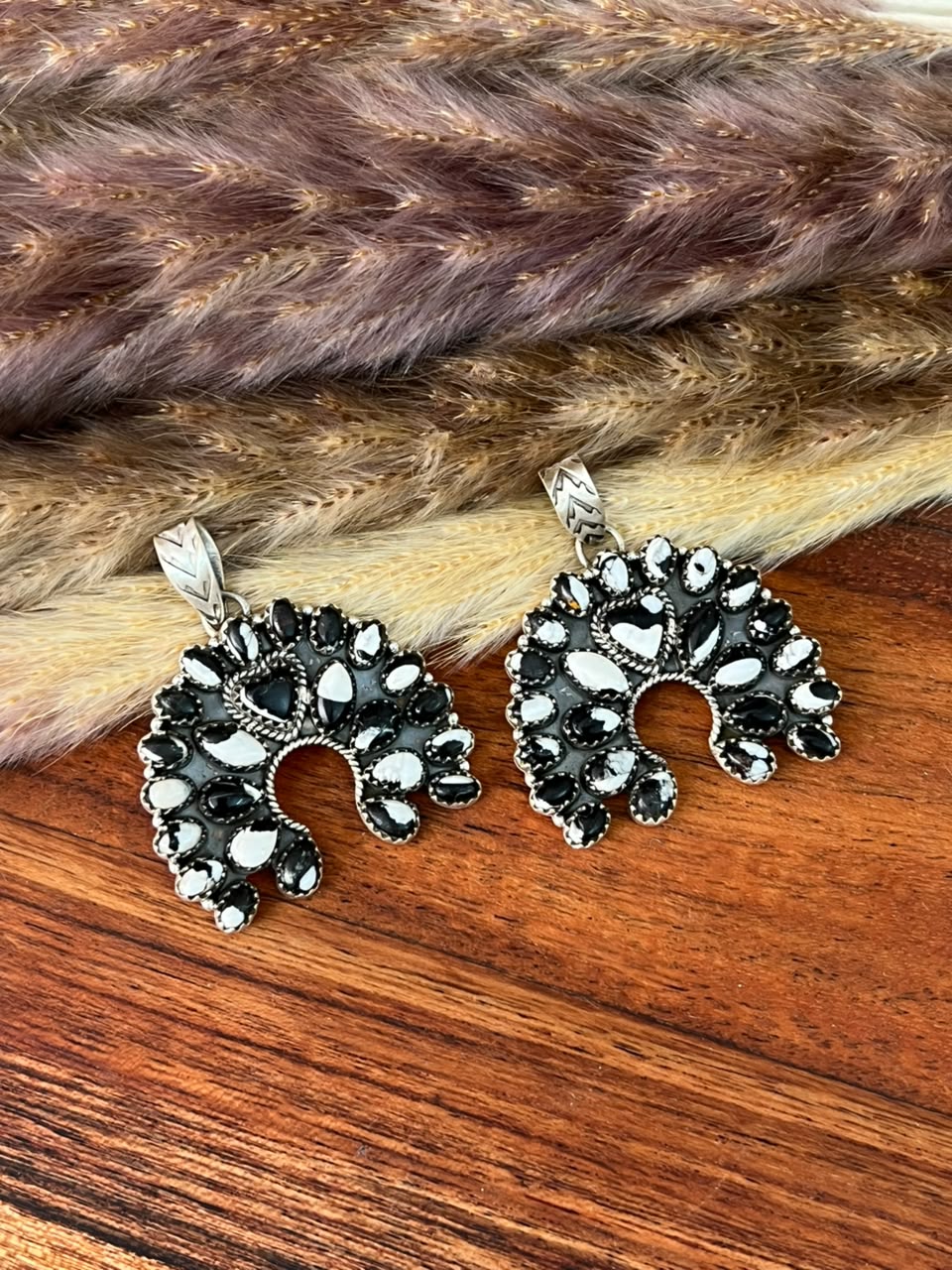 Handmade Sterling Silver White Buffalo Naja Pendant Signed Nizhoni