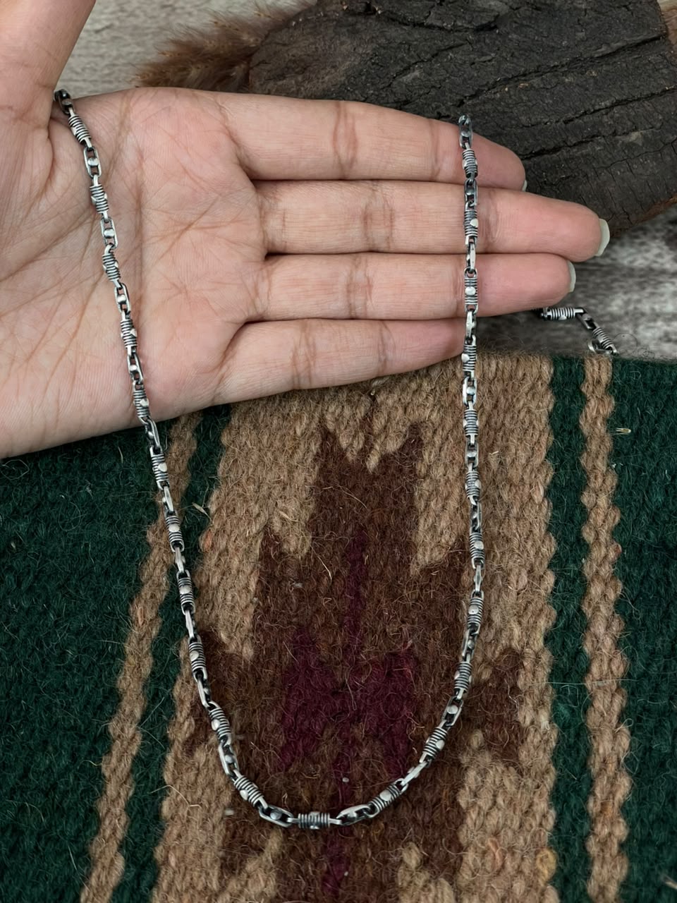 Handmade Sterling Silver Link Chain Necklace