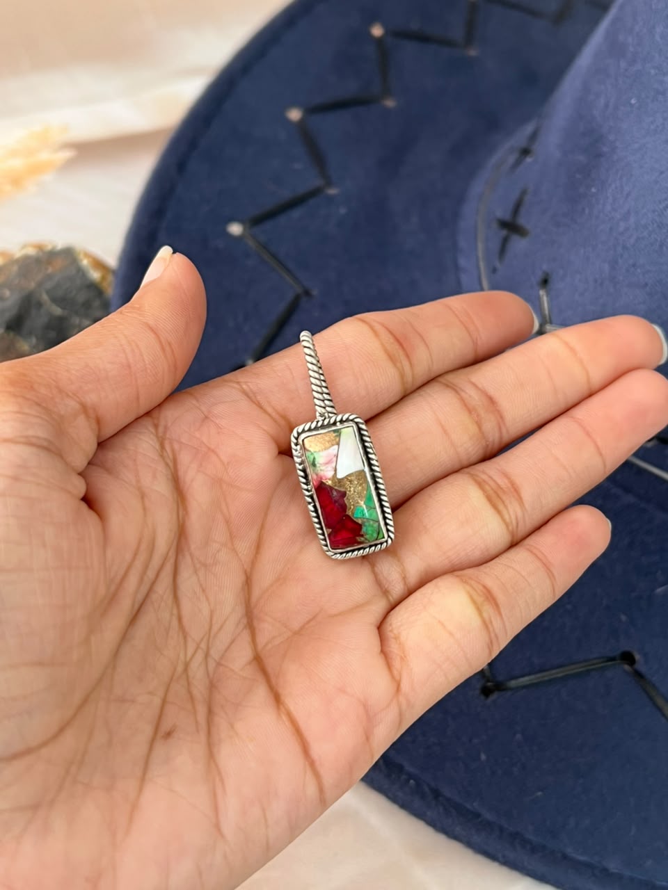 Handmade Sterling Silver Christmas Dahlia Collection: Hat Pin Signed Nizhoni