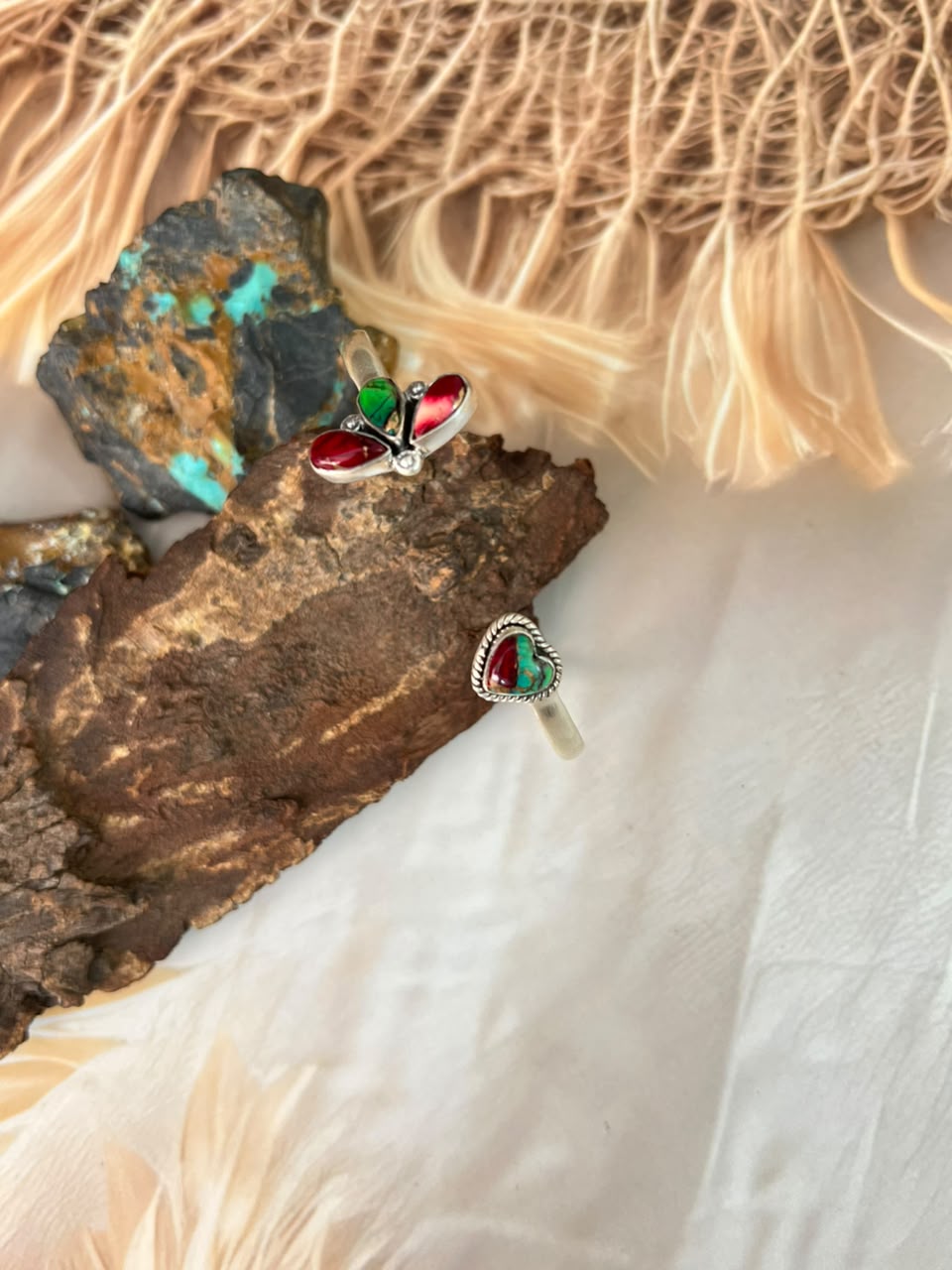 Handmade Sterling Silver Christmas Dahlia Collection: Cuff Bracelet Signed Nizhoni