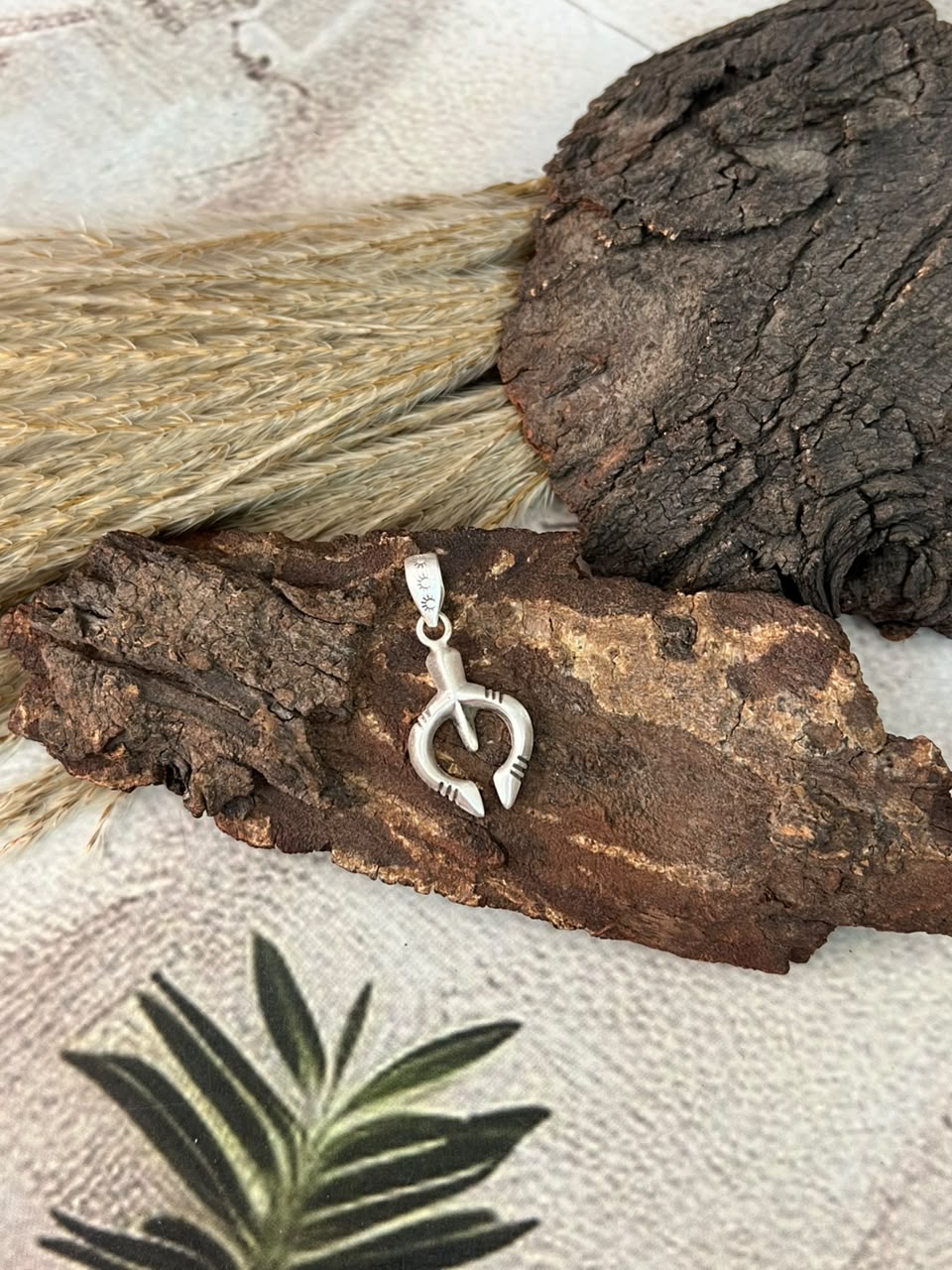 Handmade Sterling Silver Naja Pendant Signed Nizhoni