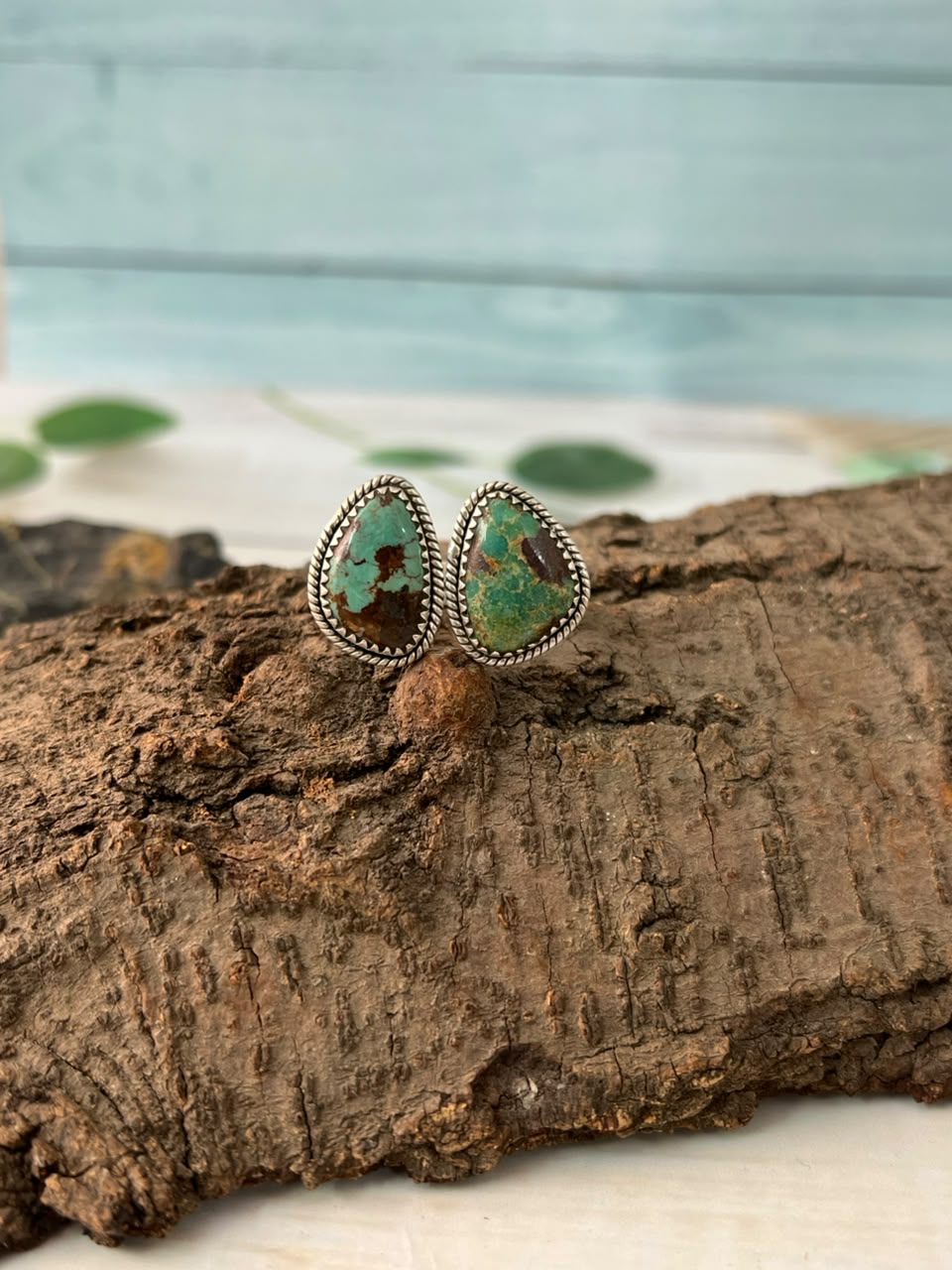 Handmade Sterling Silver Royston Turquoise Adjustable Ring Signed Nizhoni