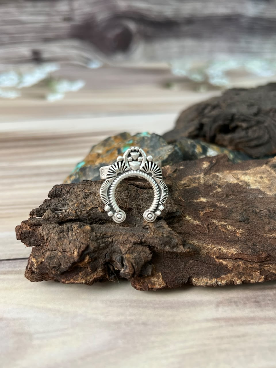 Handmade Sterling Silver Naja Adjustable Ring Signed Nizhoni
