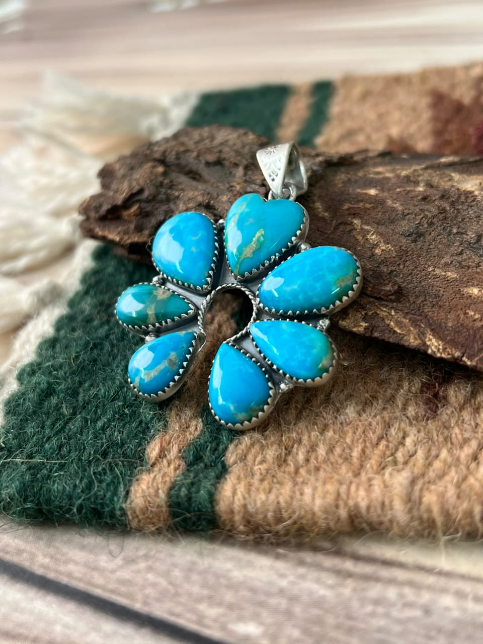 Handmade Sterling Silver Hardy Pit Naja Pendant Signed Nizhoni