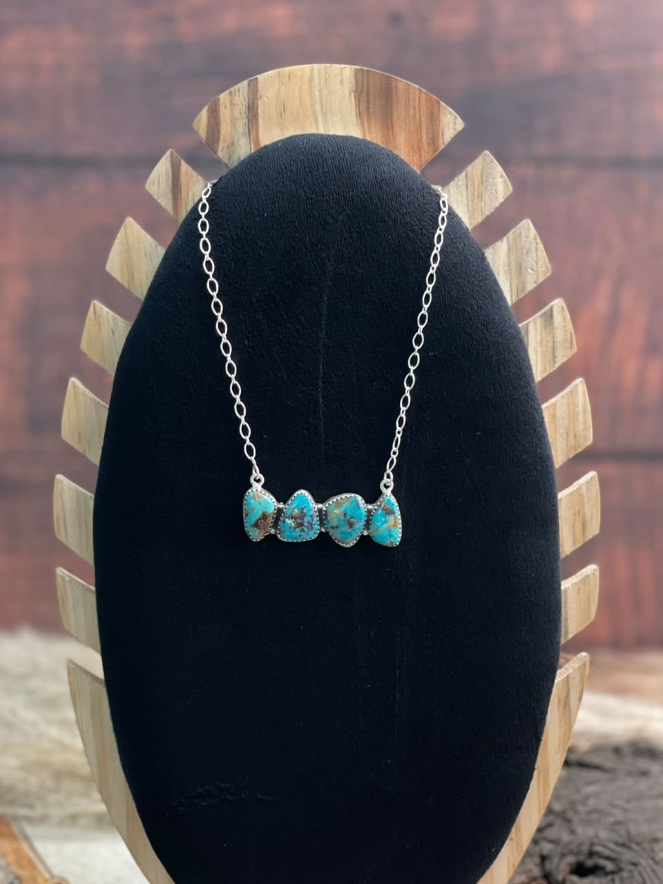 Handmade Sterling Silver Sierra Nevada Necklace Signed Nizhoni