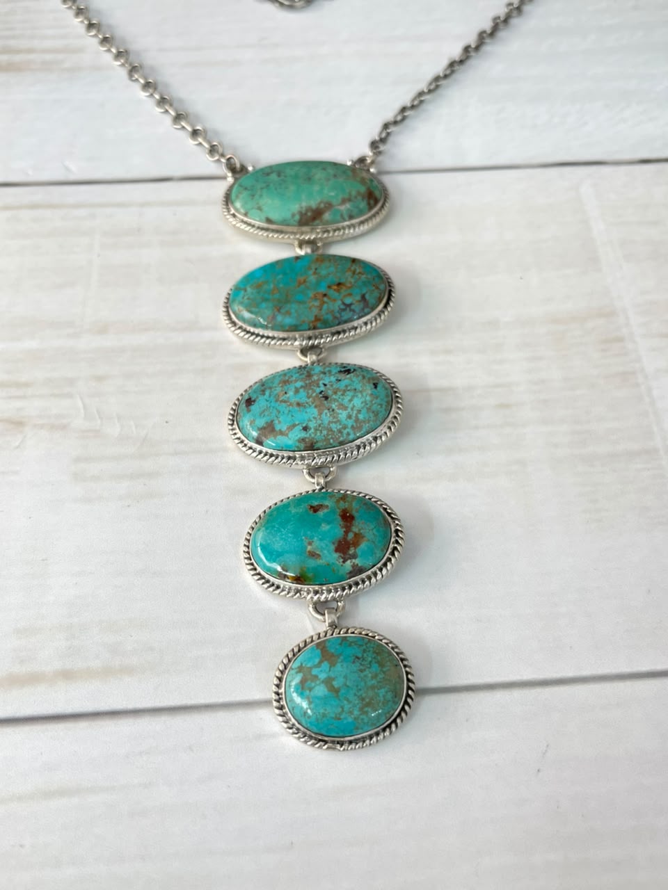 Handmade Sterling Silver Sierra Nevada Necklace Signed Nizhoni