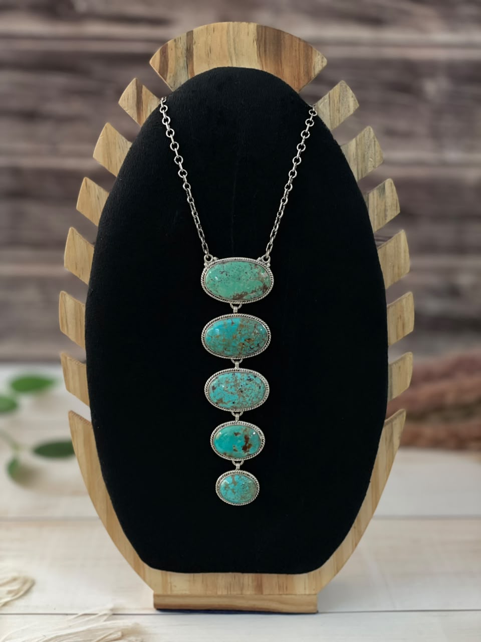 Handmade Sterling Silver Sierra Nevada Necklace Signed Nizhoni