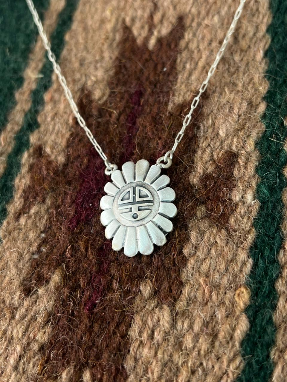 Handmade Sterling Silver Necklace Signed Nizhoni