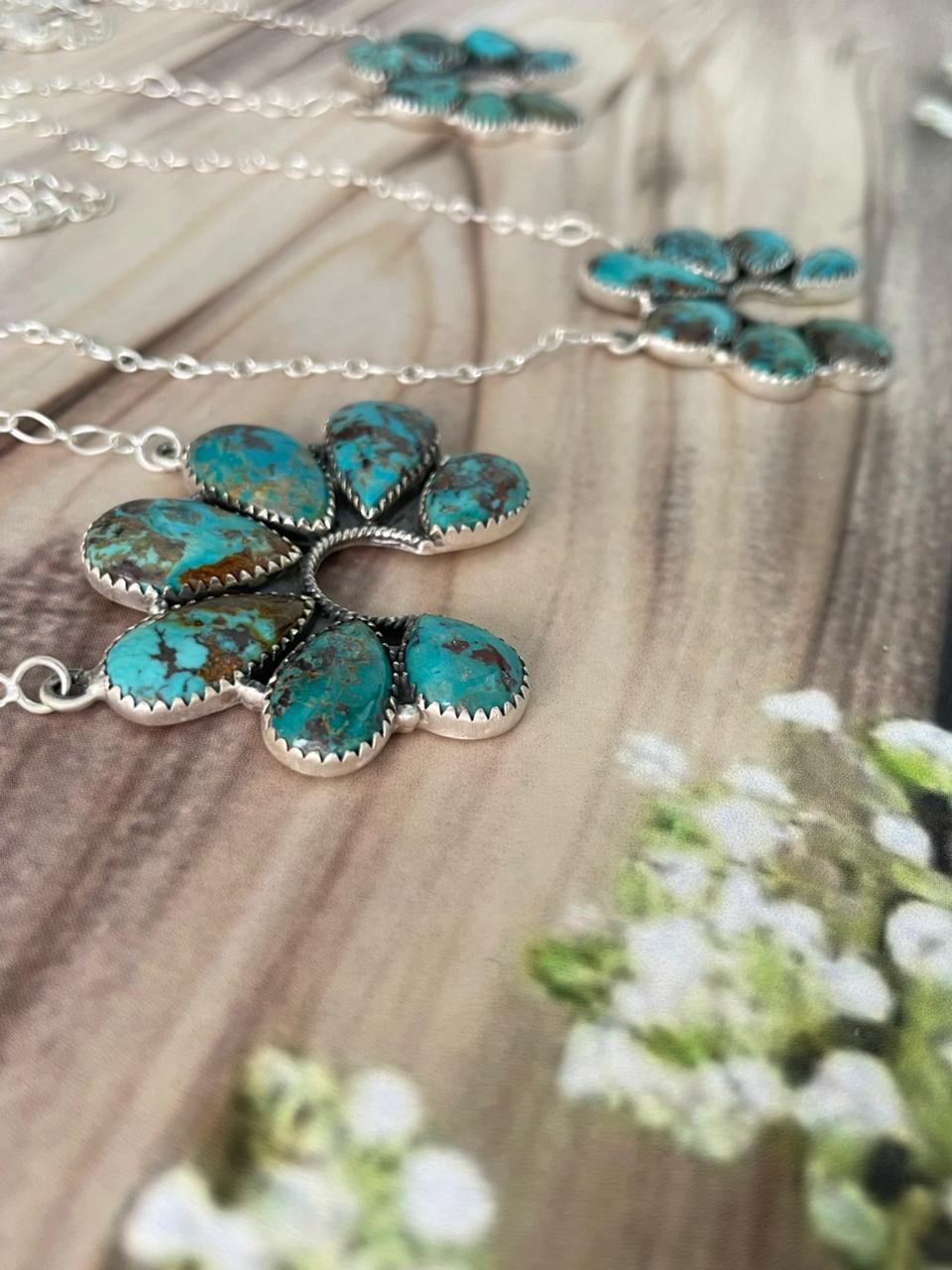 Handmade Sterling Silver Sierra Nevada Naja Necklace Signed Nizhoni