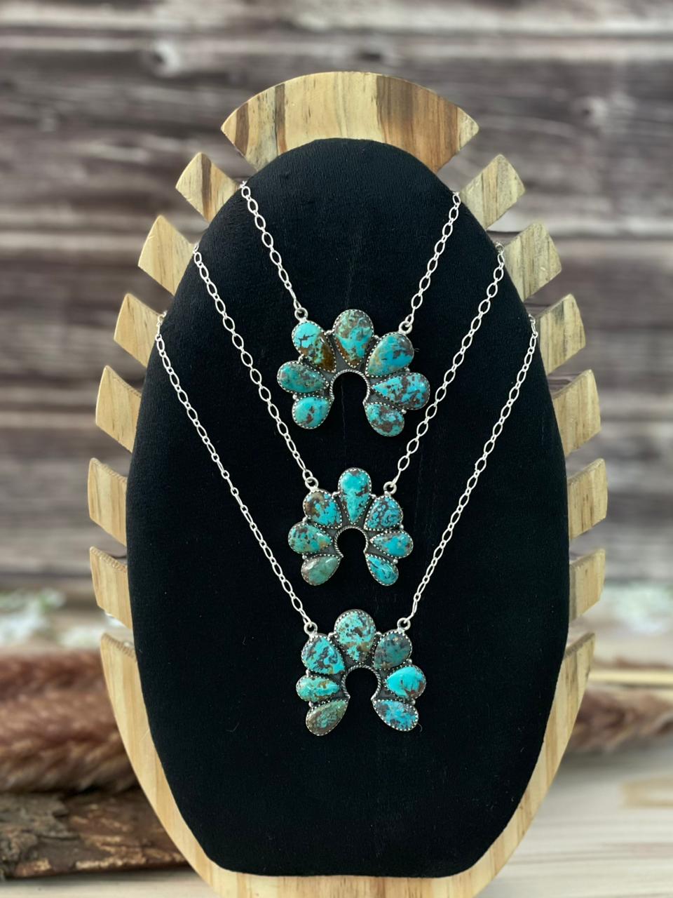 Handmade Sterling Silver Sierra Nevada Naja Necklace Signed Nizhoni
