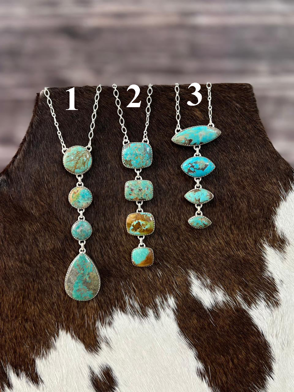 Handmade Sterling Silver Cripple Creek Turquoise Necklace Signed Nizhoni