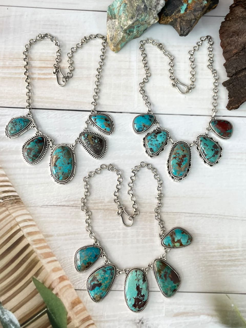 Handmade Sterling Silver Crimson Cowgirl Turquoise Collection: Choker Necklace Signed Nizhoni