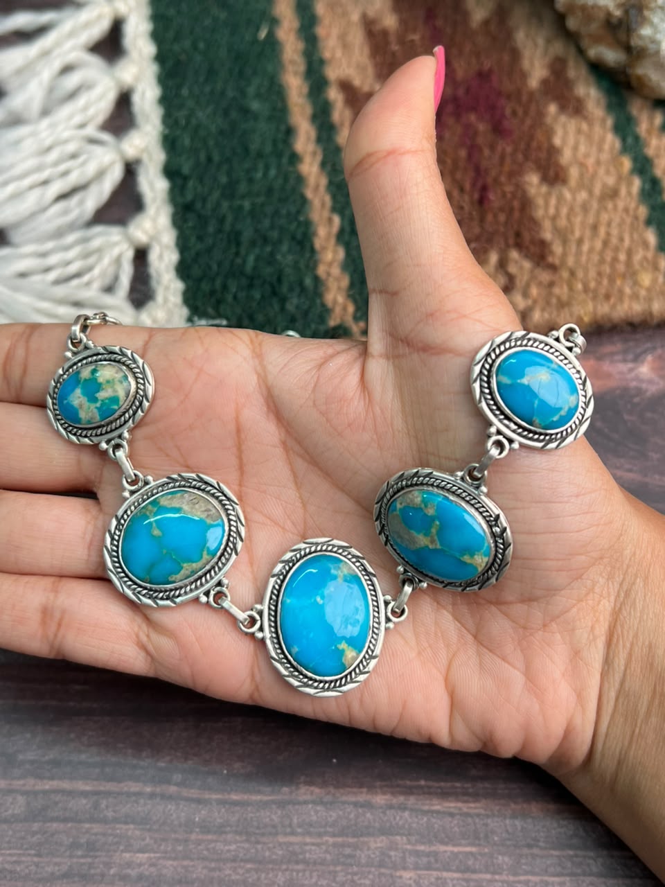 Handmade Sterling Silver Hardy Pit Choker Necklace Signed Nizhoni