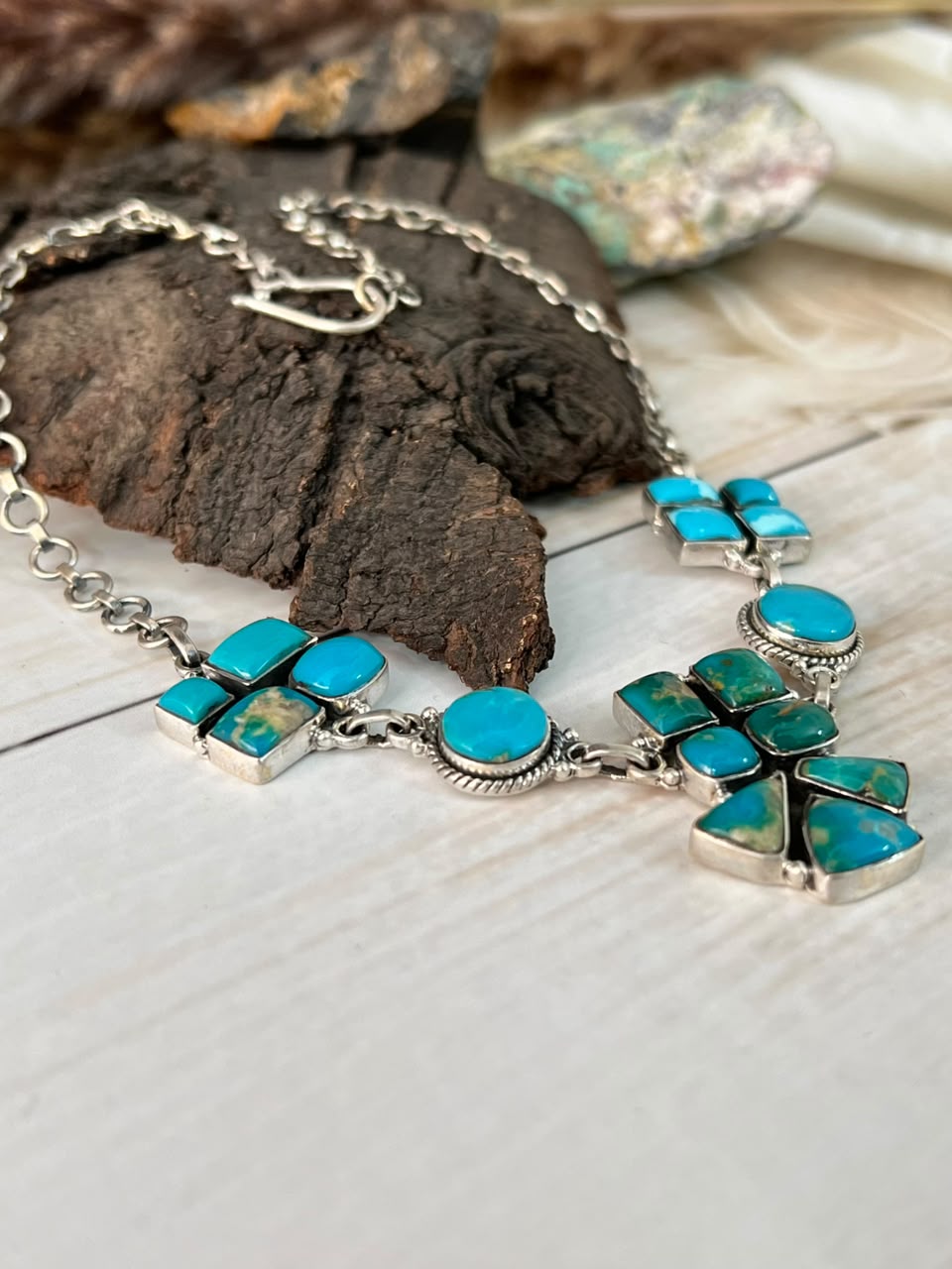 Handmade Sterling Silver Hardy Pit Necklace Signed Nizhoni
