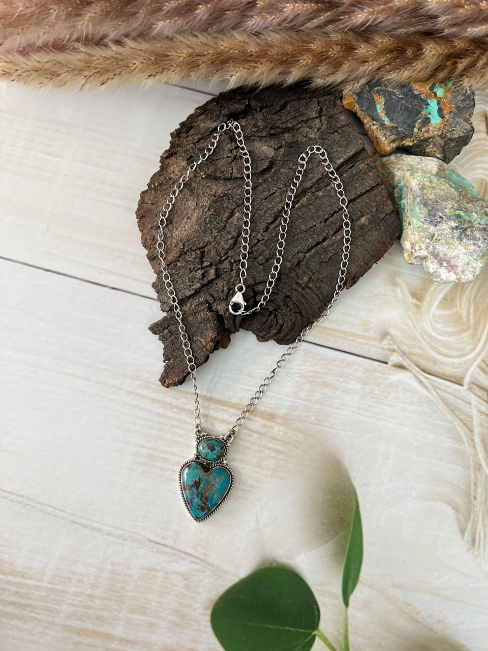 Handmade Sterling Silver Crimson Cowgirl Turquoise Collection: Necklace Signed Nizhoni