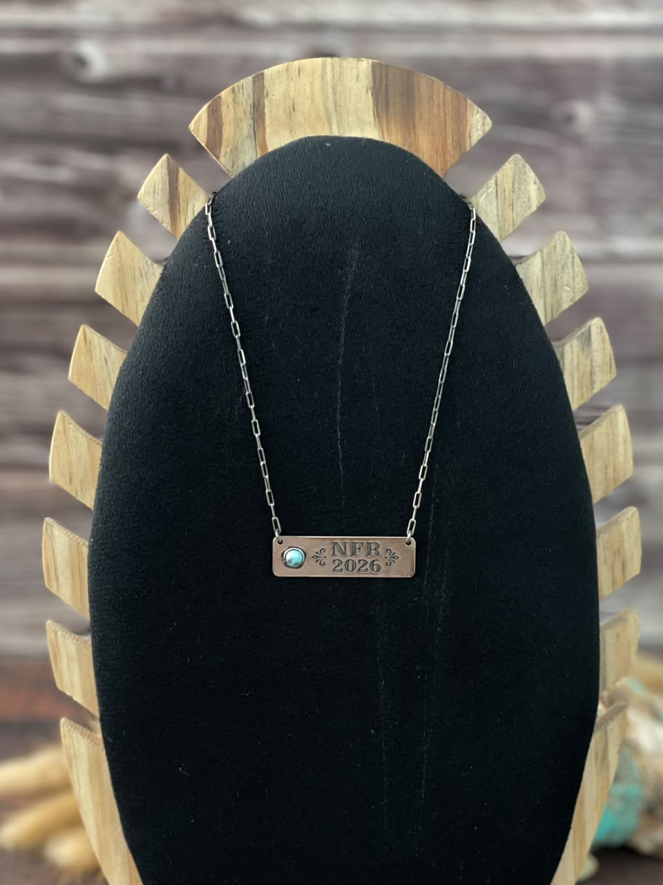 Handmade Sterling Silver Kingman Turquoise NFR Collection: Necklace