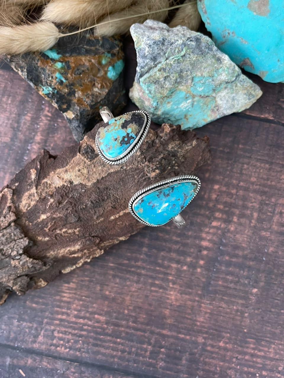 Handmade Sterling Silver Sierra Nevada Cuff Bracelet Signed Nizhoni