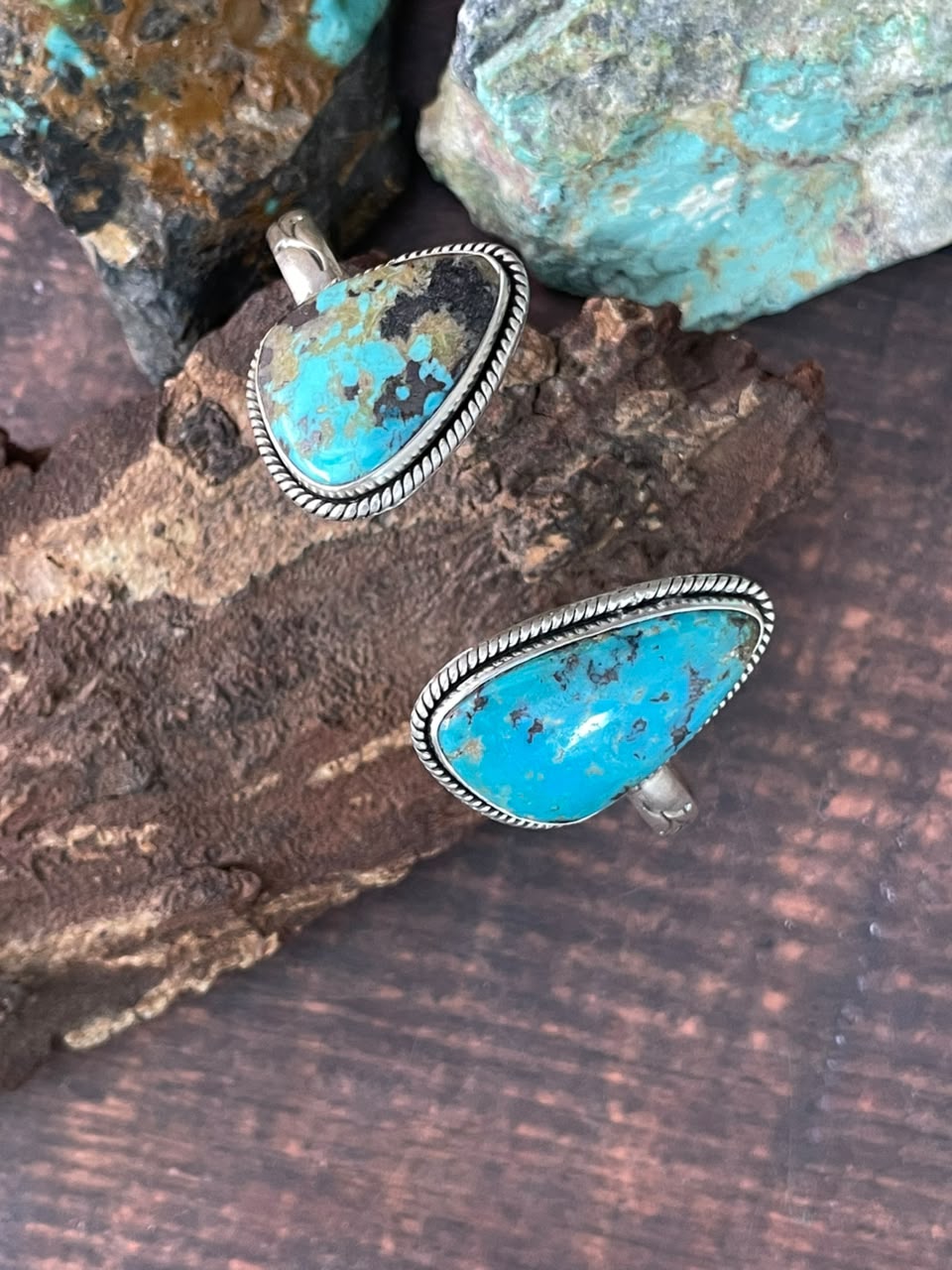 Handmade Sterling Silver Sierra Nevada Cuff Bracelet Signed Nizhoni