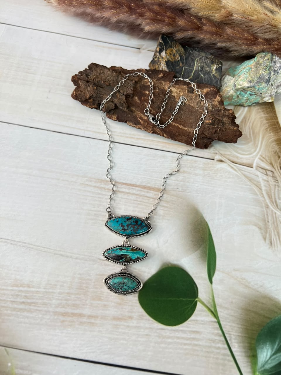 Handmade Sterling Silver Sierra Nevada Necklace Signed Nizhoni