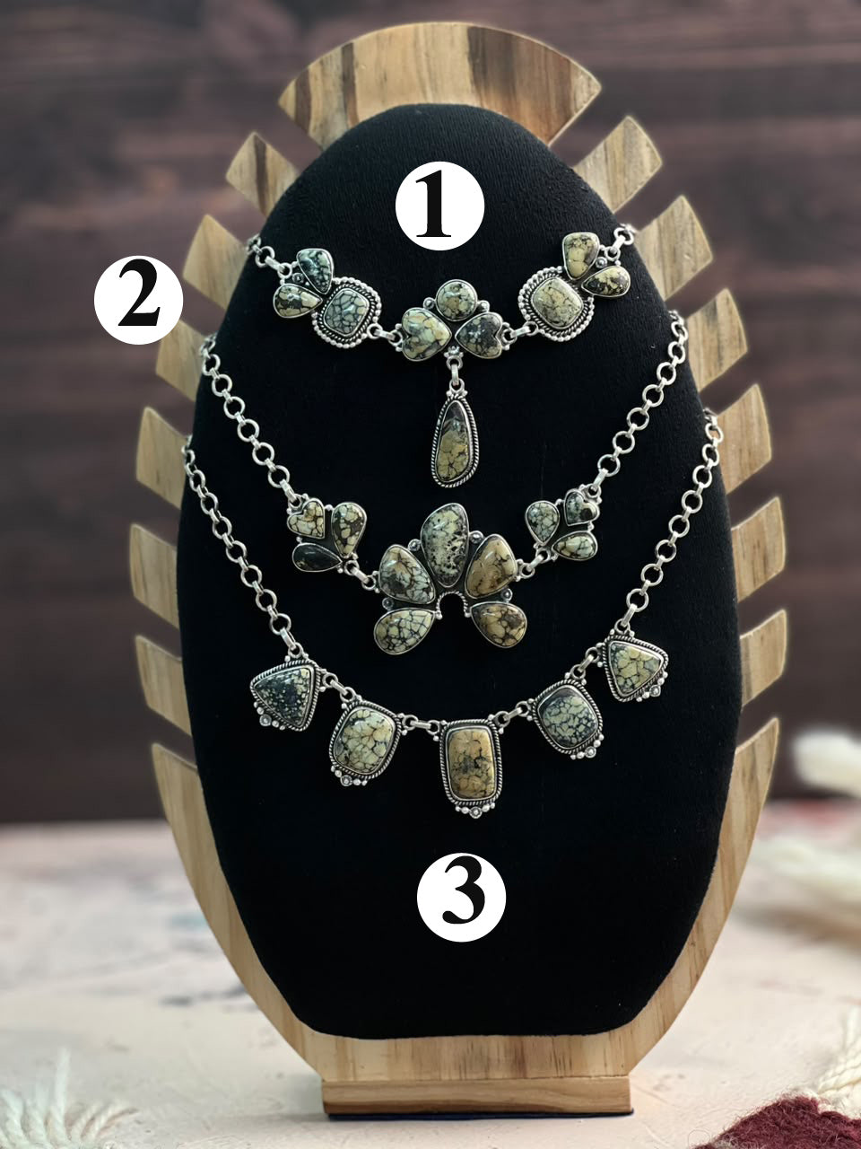 Handmade Sterling Silver Colina Verde Variscite Collection: Choker Necklace Signed Nizhoni