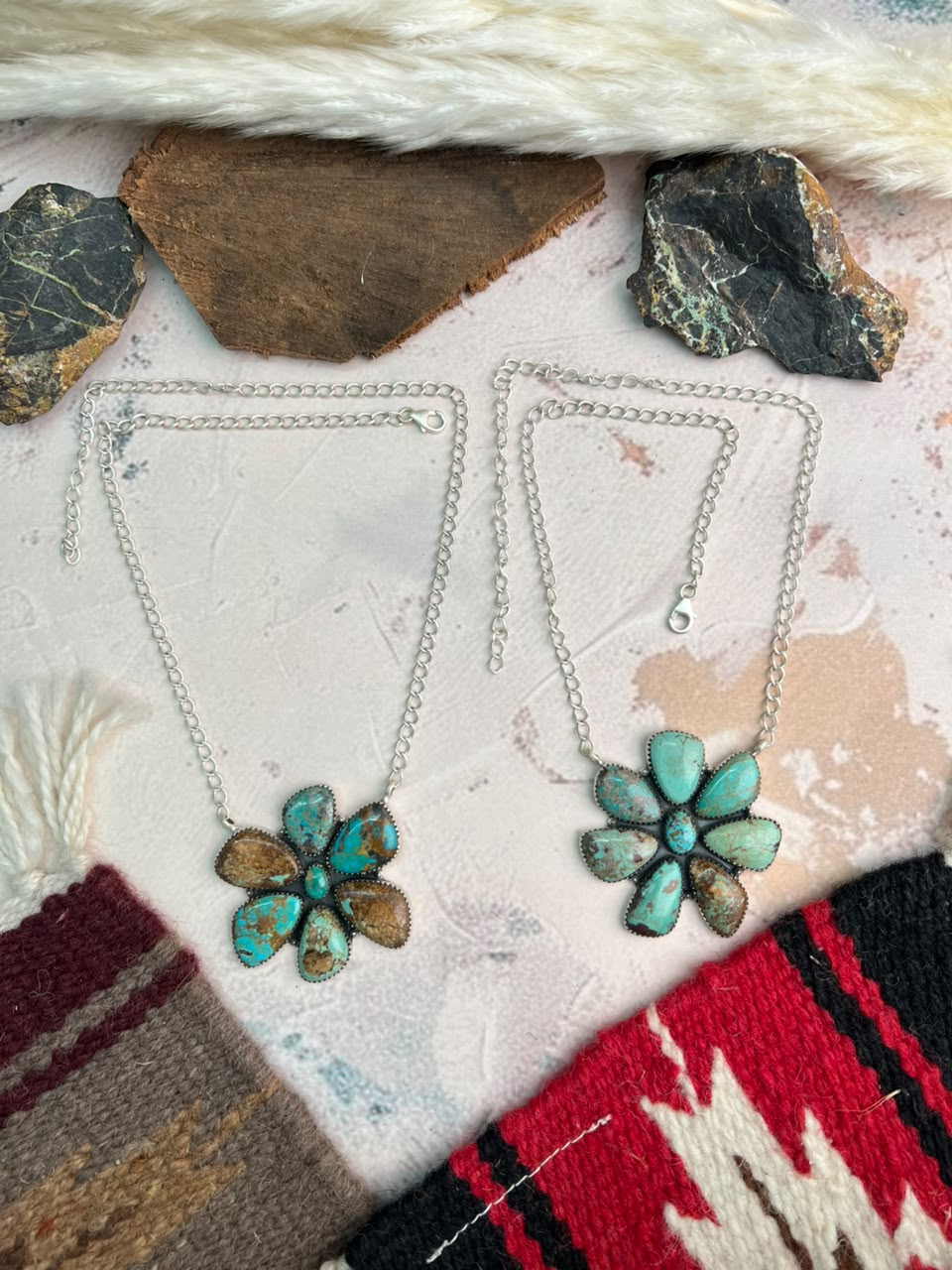 Handmade Sterling Silver Sierra Nevada Necklace Signed Nizhoni