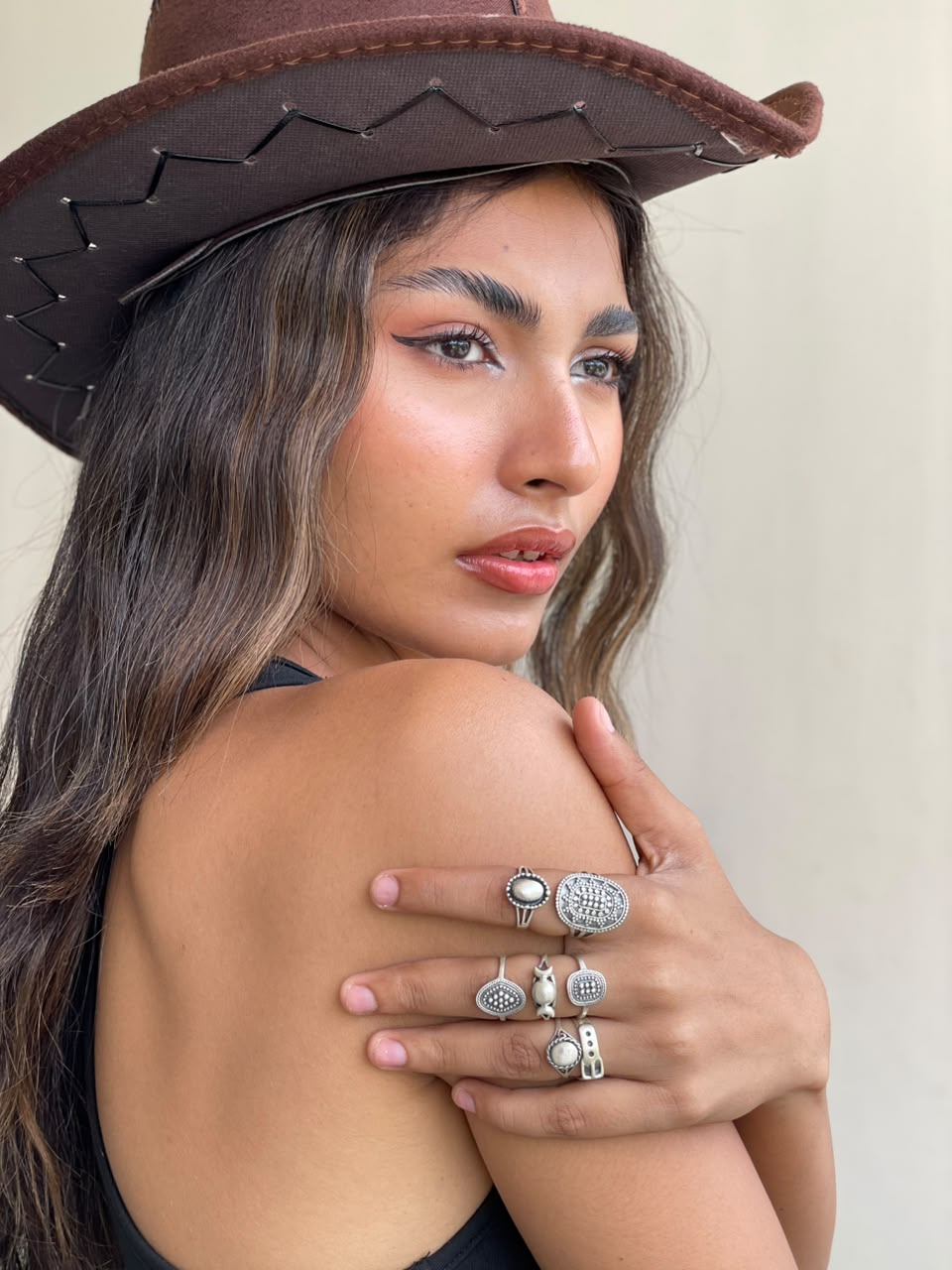Handmade Sterling Silver Desert Relics Stack Collection: Adjustable Ring