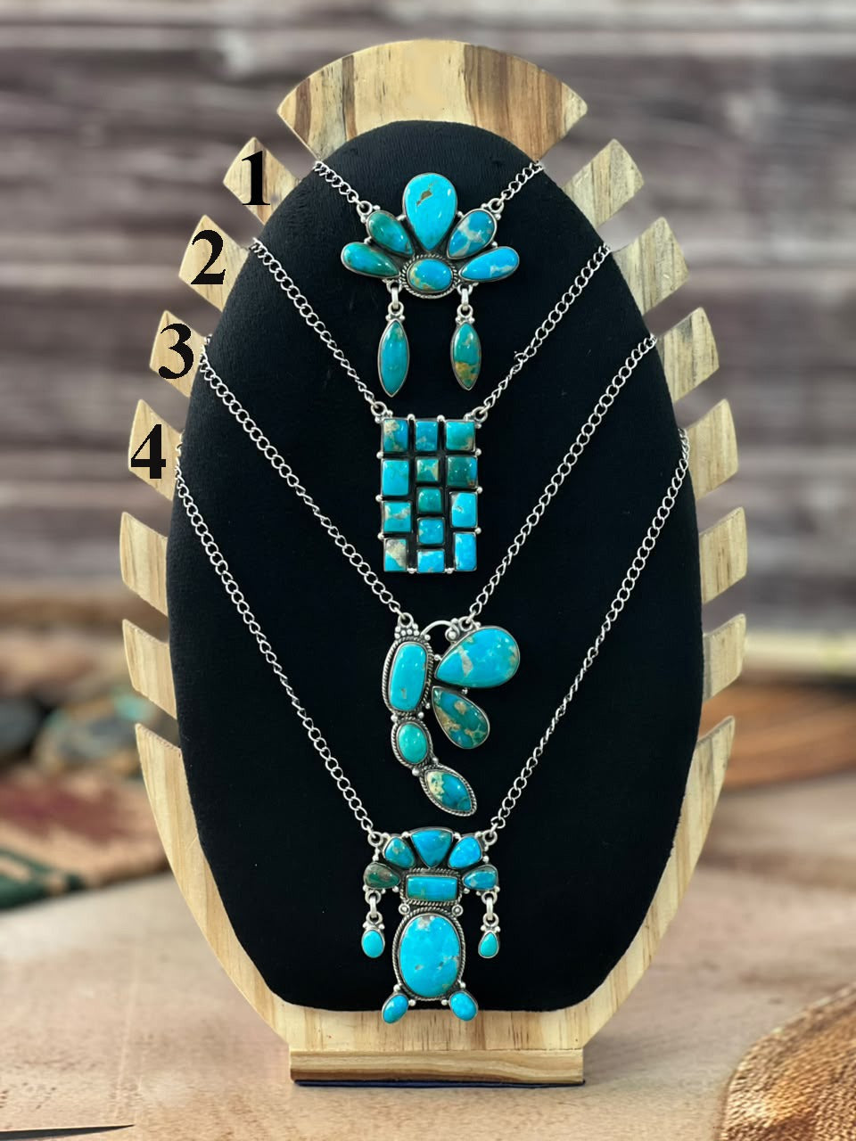 Handmade Sterling Silver Hardy Pit Collection: Necklace Signed Nizhoni