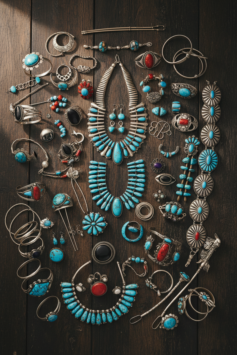 add more jewelry please and remove the vases and the other objects