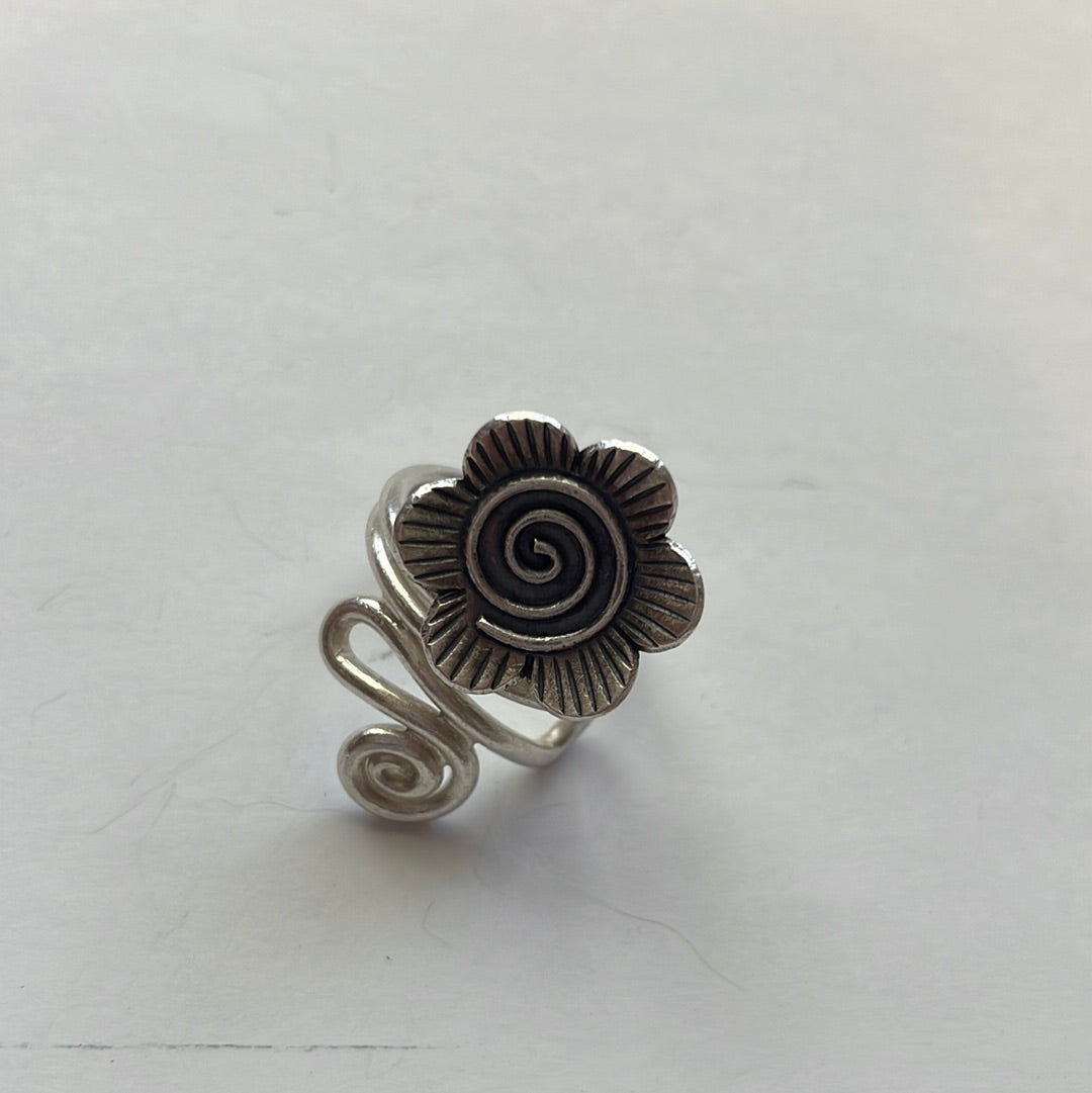 “The Bloom” Handmade Sterling Silver Ring Size 5.5