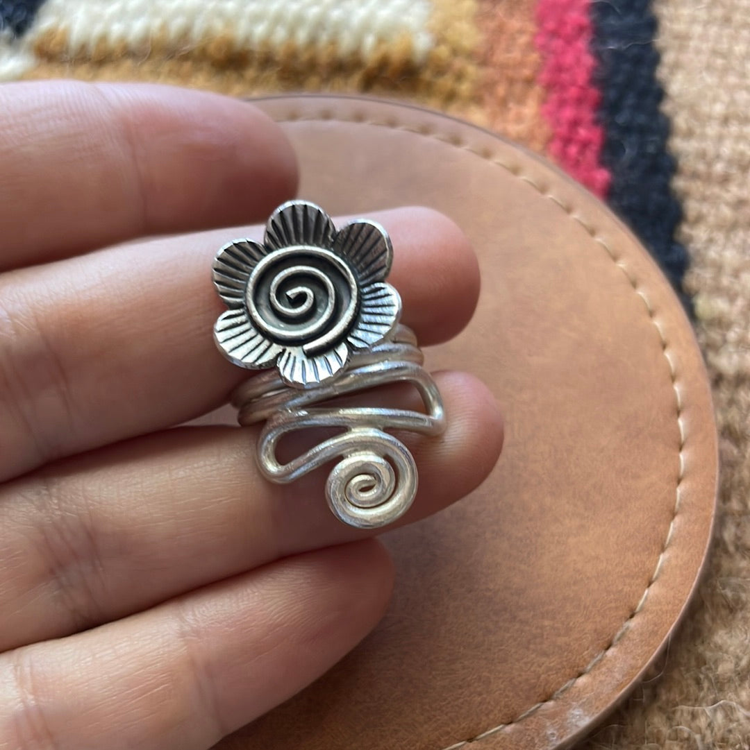 “The Bloom” Handmade Sterling Silver Ring Size 5.5