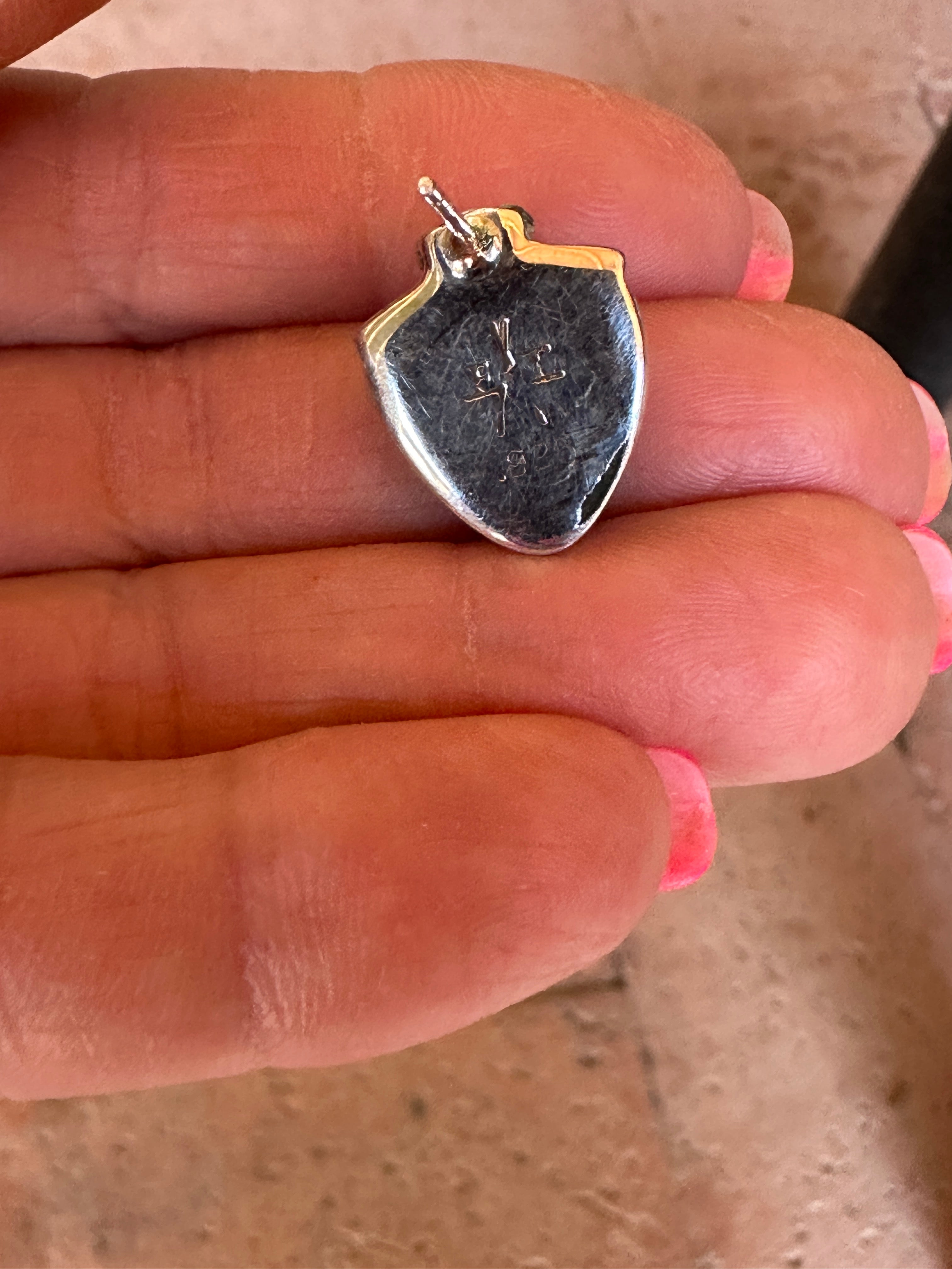 Handcrafted Lapis, Turquoise, Blue Triangle Berry Earrings