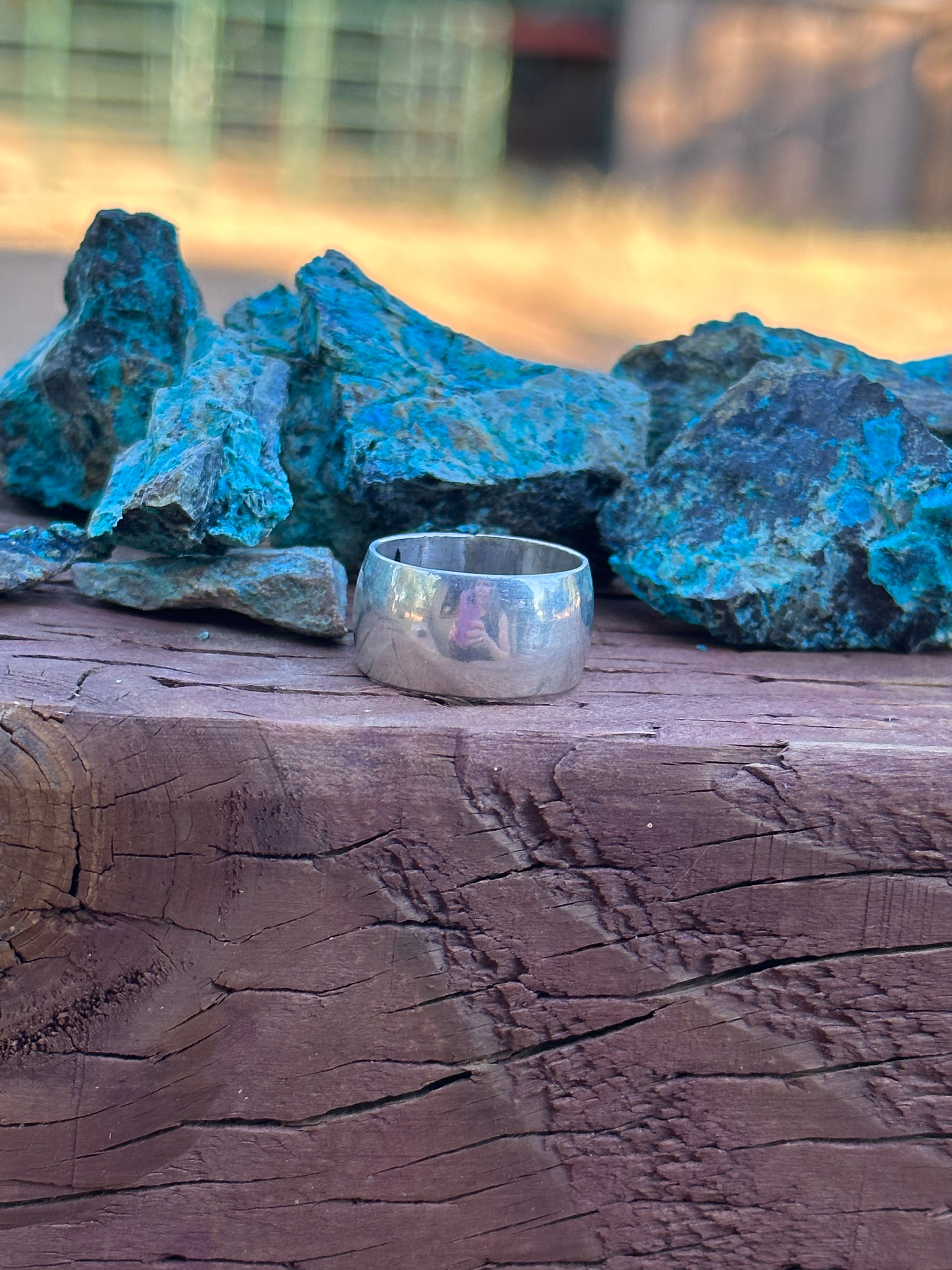 Navajo Sterling Silver Wedding Band Ring