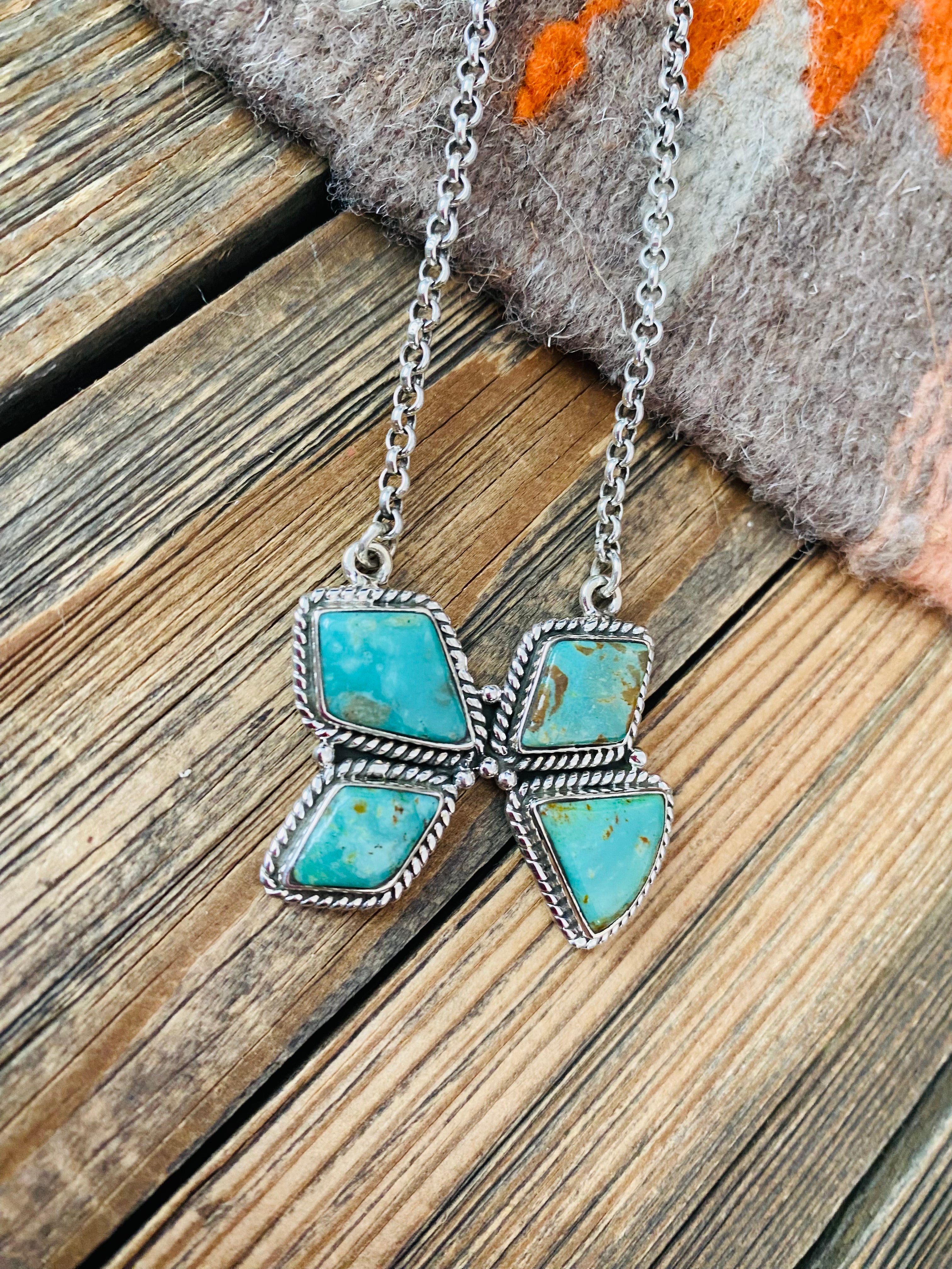 Handmade Sterling Silver & Turquoise Necklace