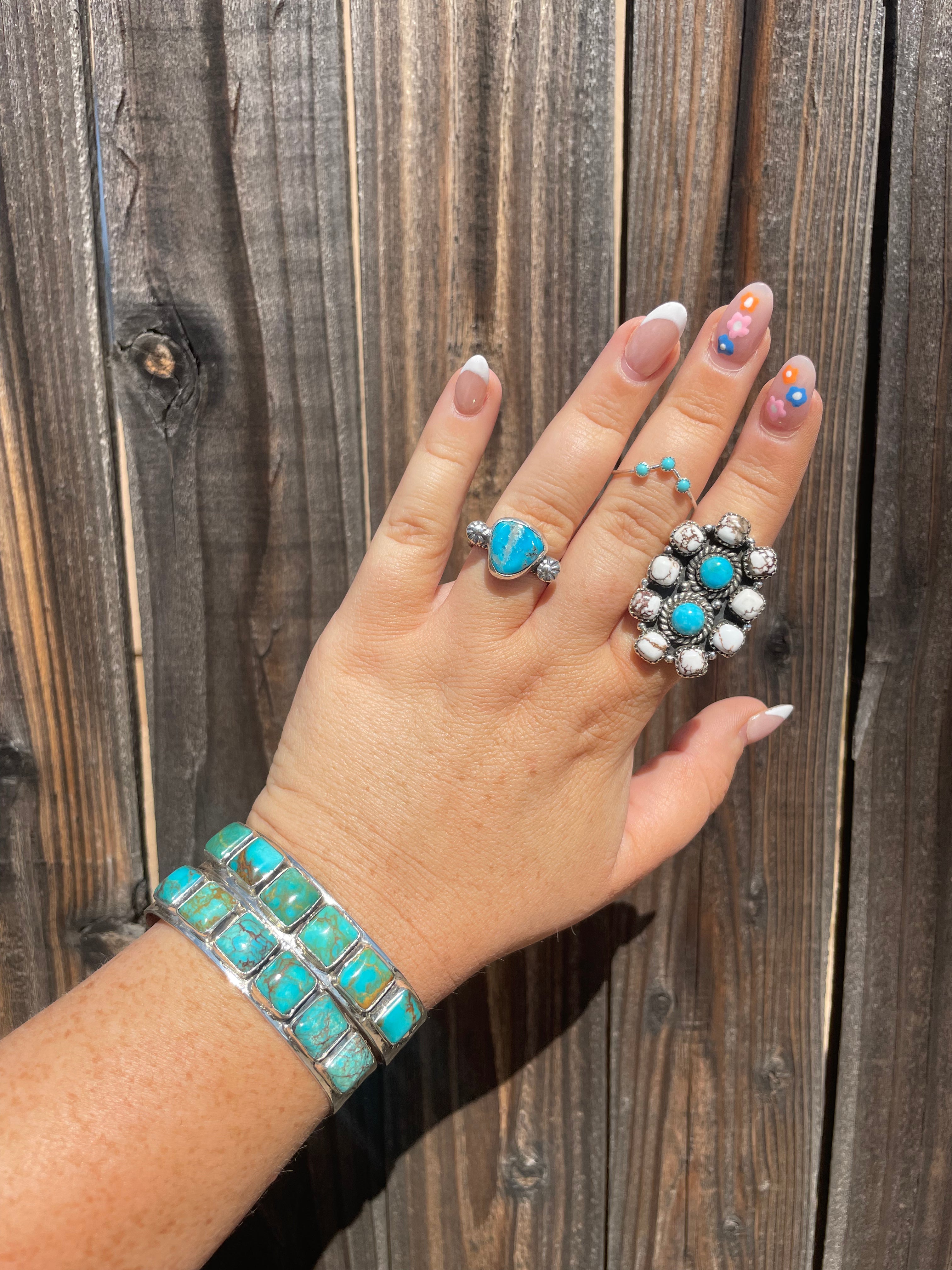 “The Must Have” Navajo Sterling Silver Single Stone Turquoise Ring